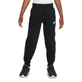 Nike Club Fleece Big Kids' French Terry Joggers Black