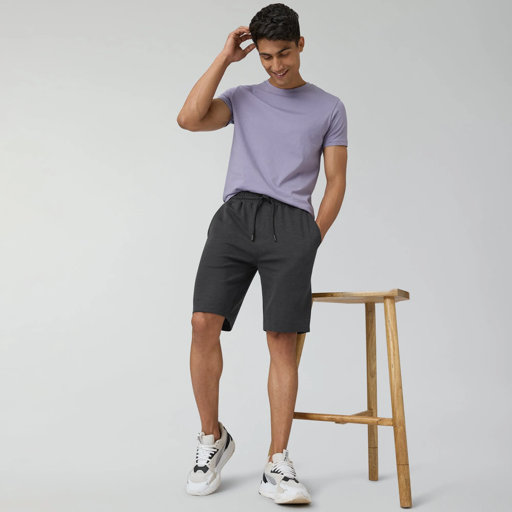 Nova Cotton Rich Shorts Graphite Grey