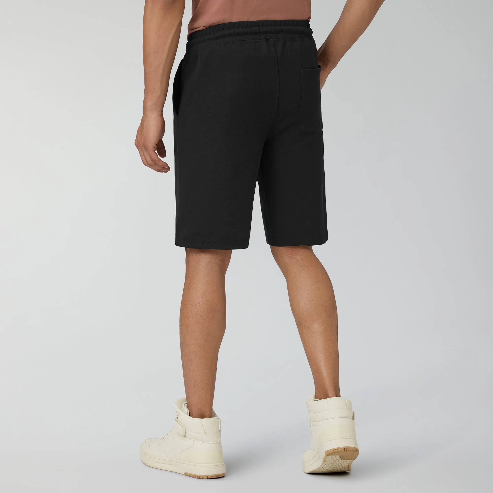 Nova Cotton Rich Shorts Pitch Black