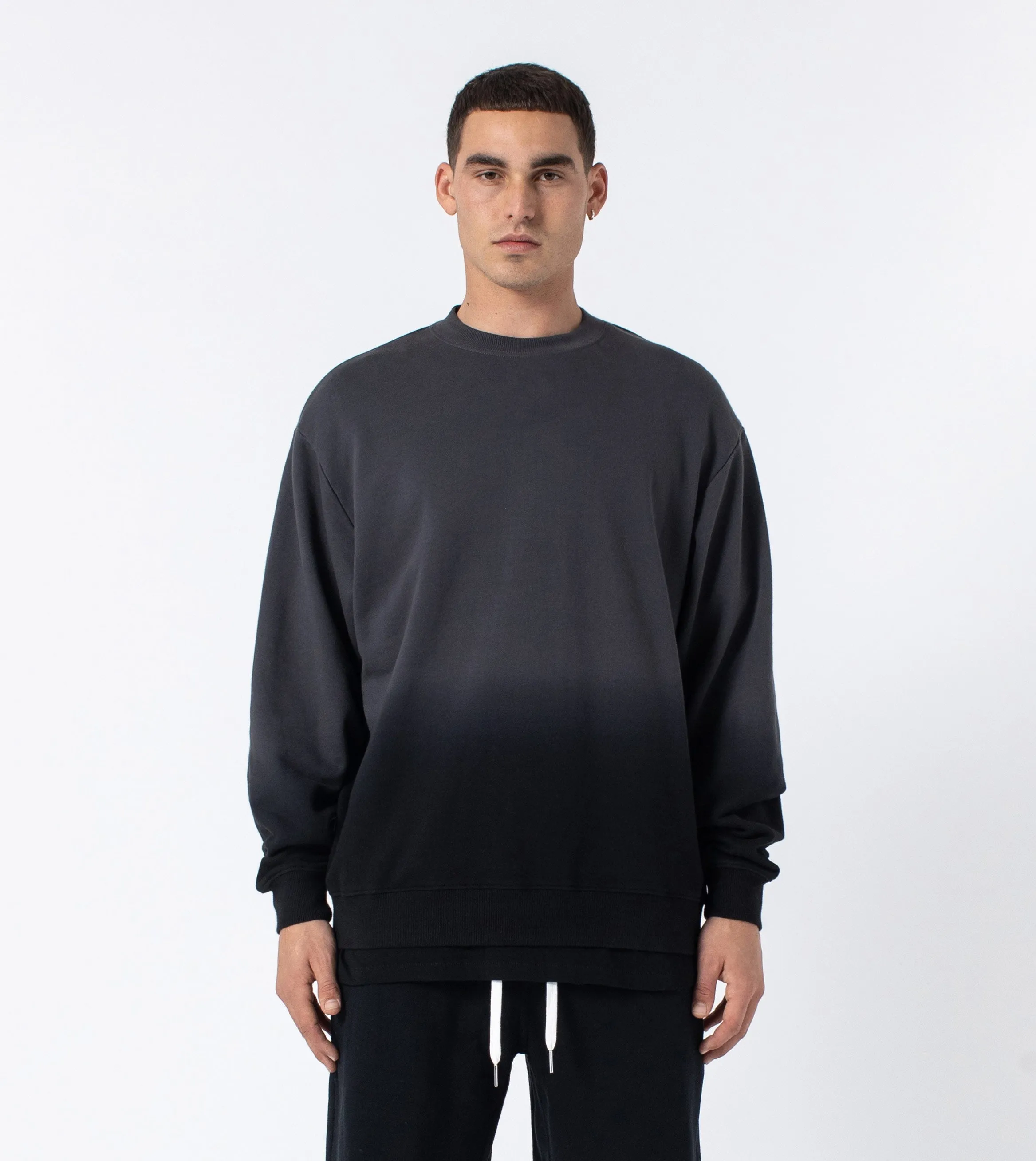 Ombre Orgo Crew Sweat Black/Grey