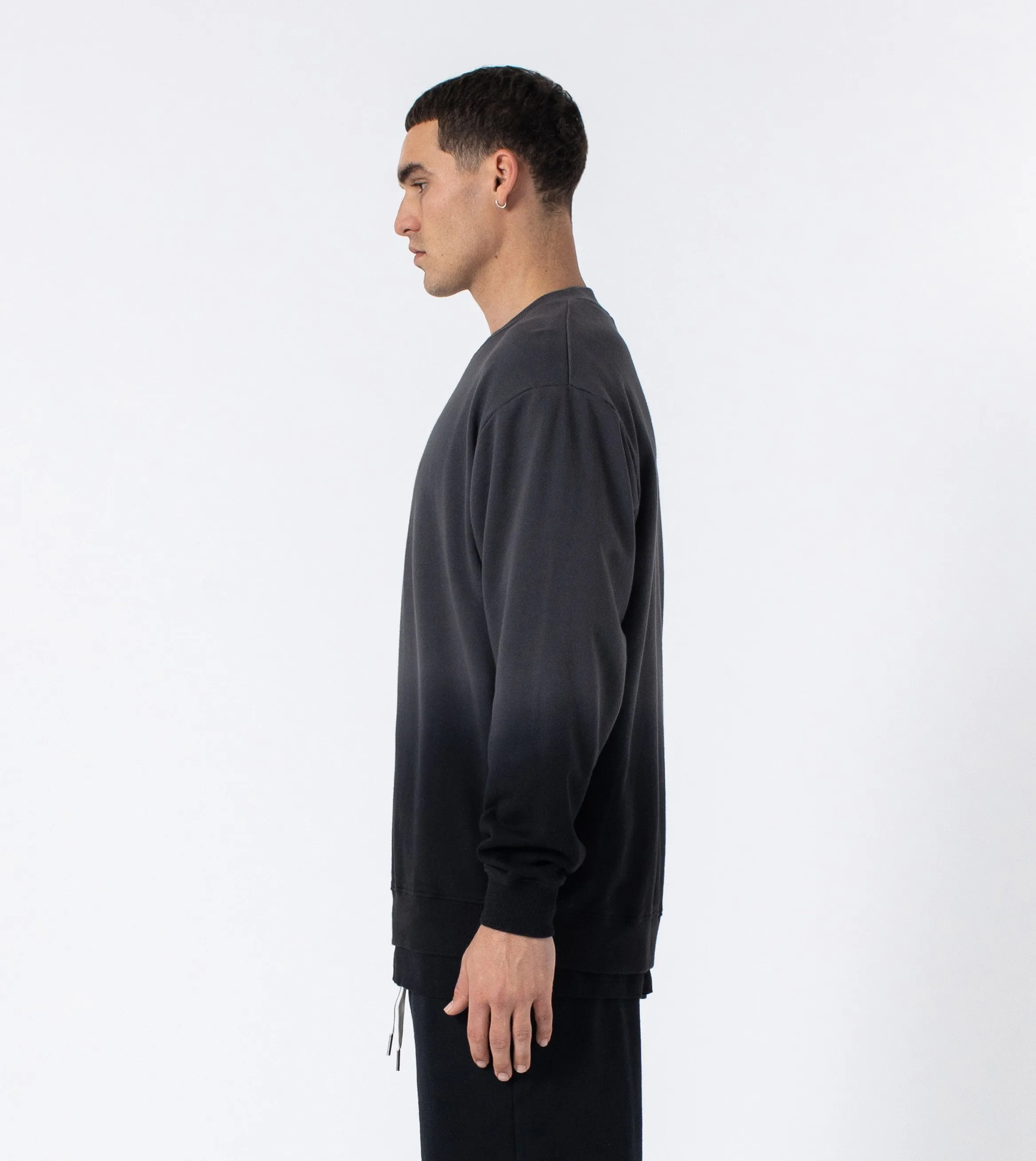 Ombre Orgo Crew Sweat Black/Grey