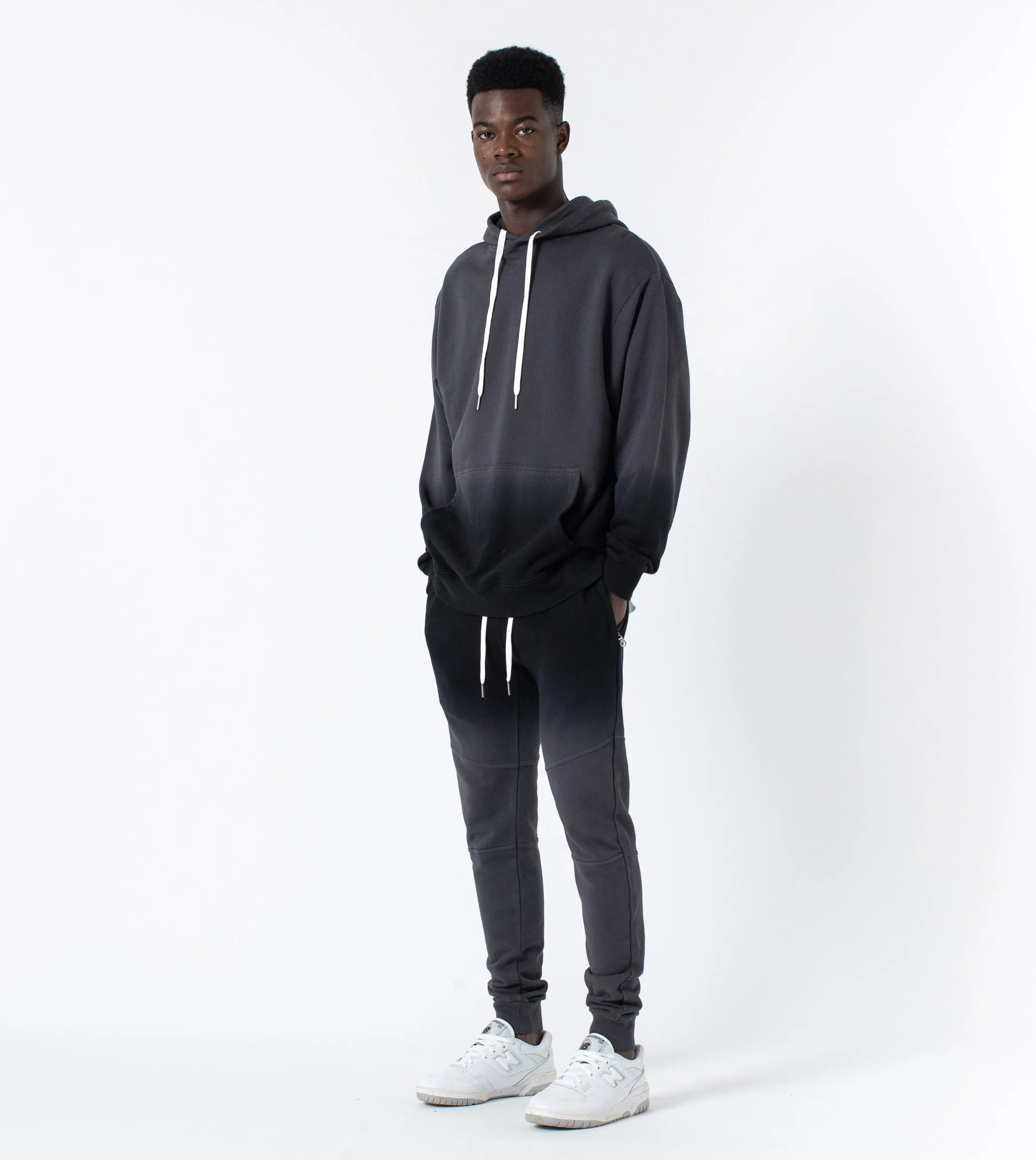 Ombre Orgo Hood Sweat Black/Grey