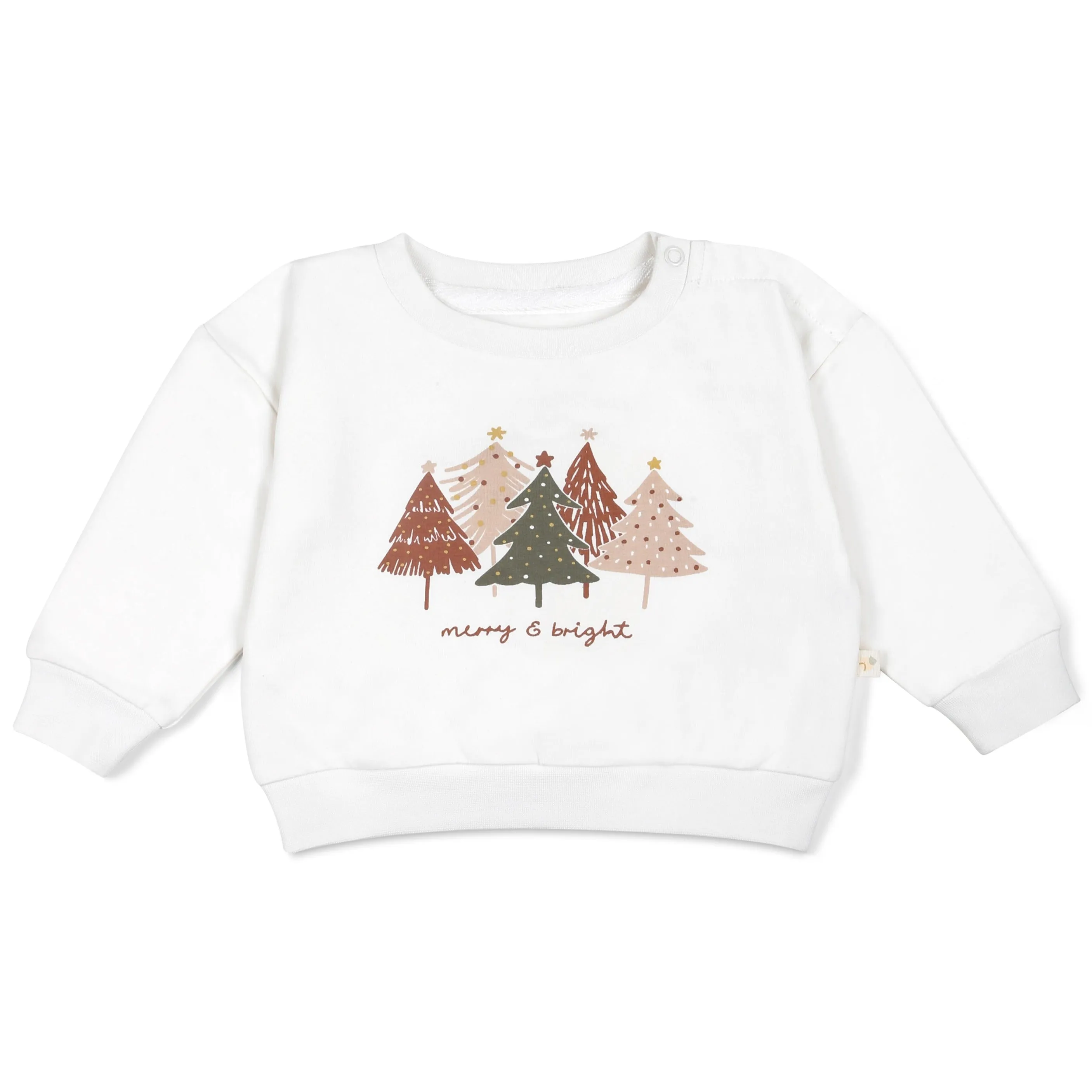 Organic Fleece Sweatshirt - Merry & Bright