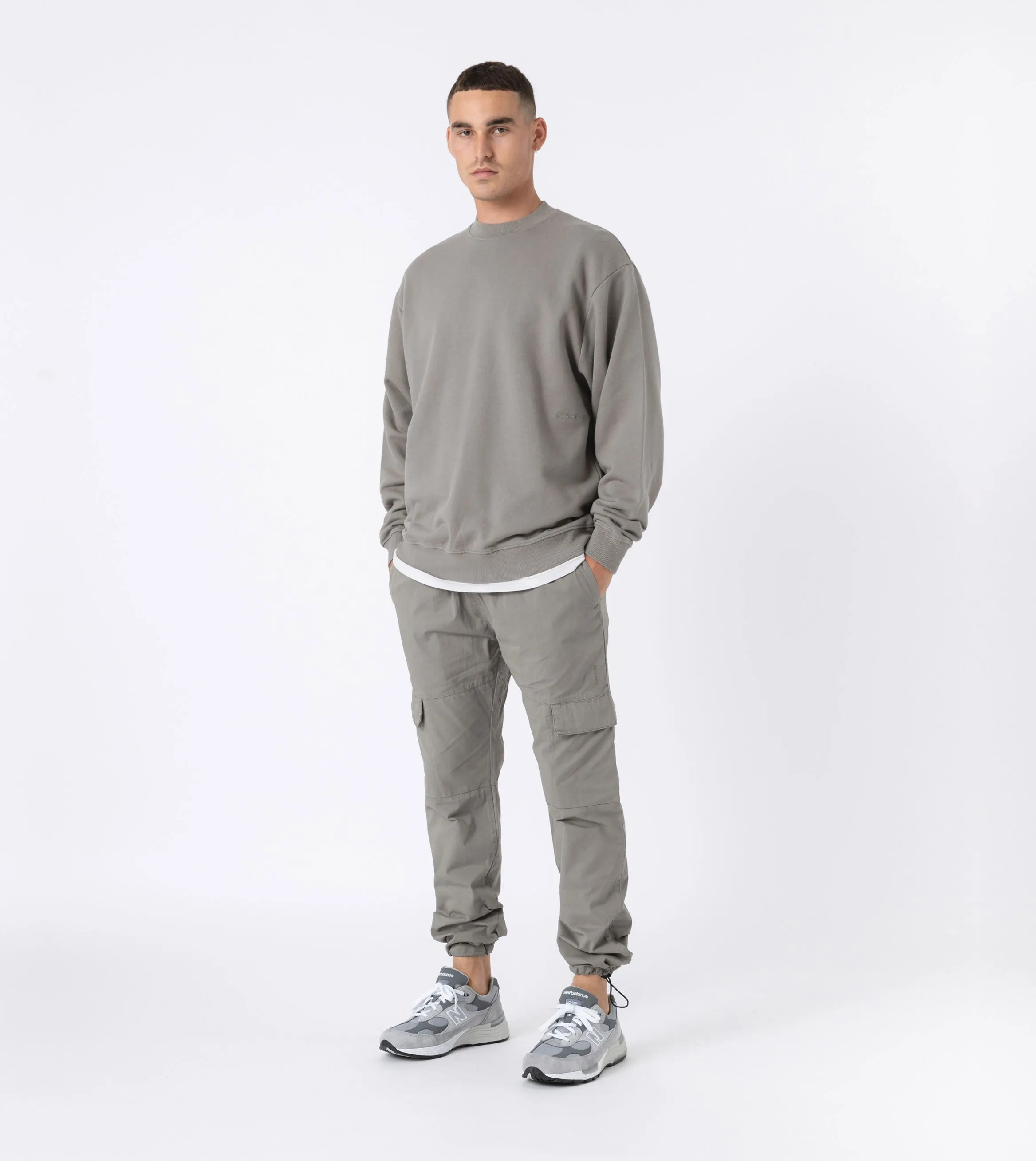 Orgo Crew Sweat Dk Moss