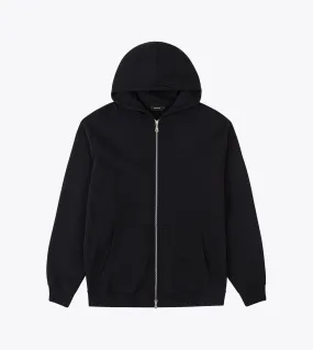 Orgo Hood Zip Sweat Black