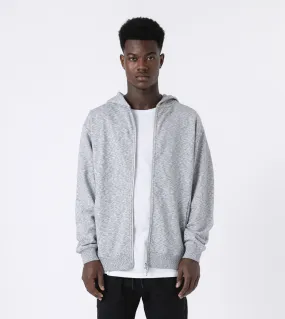 Orgo Hood Zip Sweat White Noise