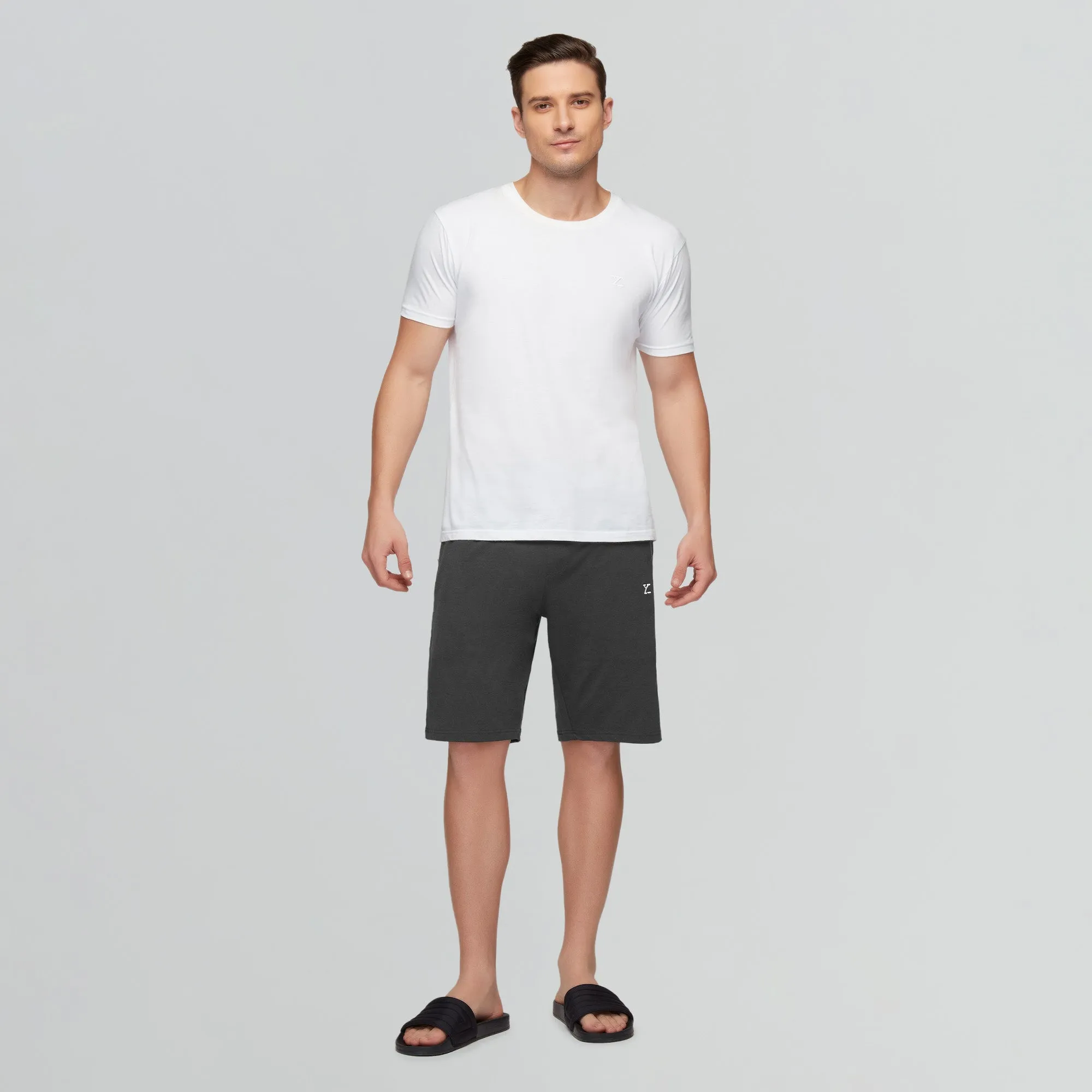 Pace Cotton Rich Shorts Graphite Grey