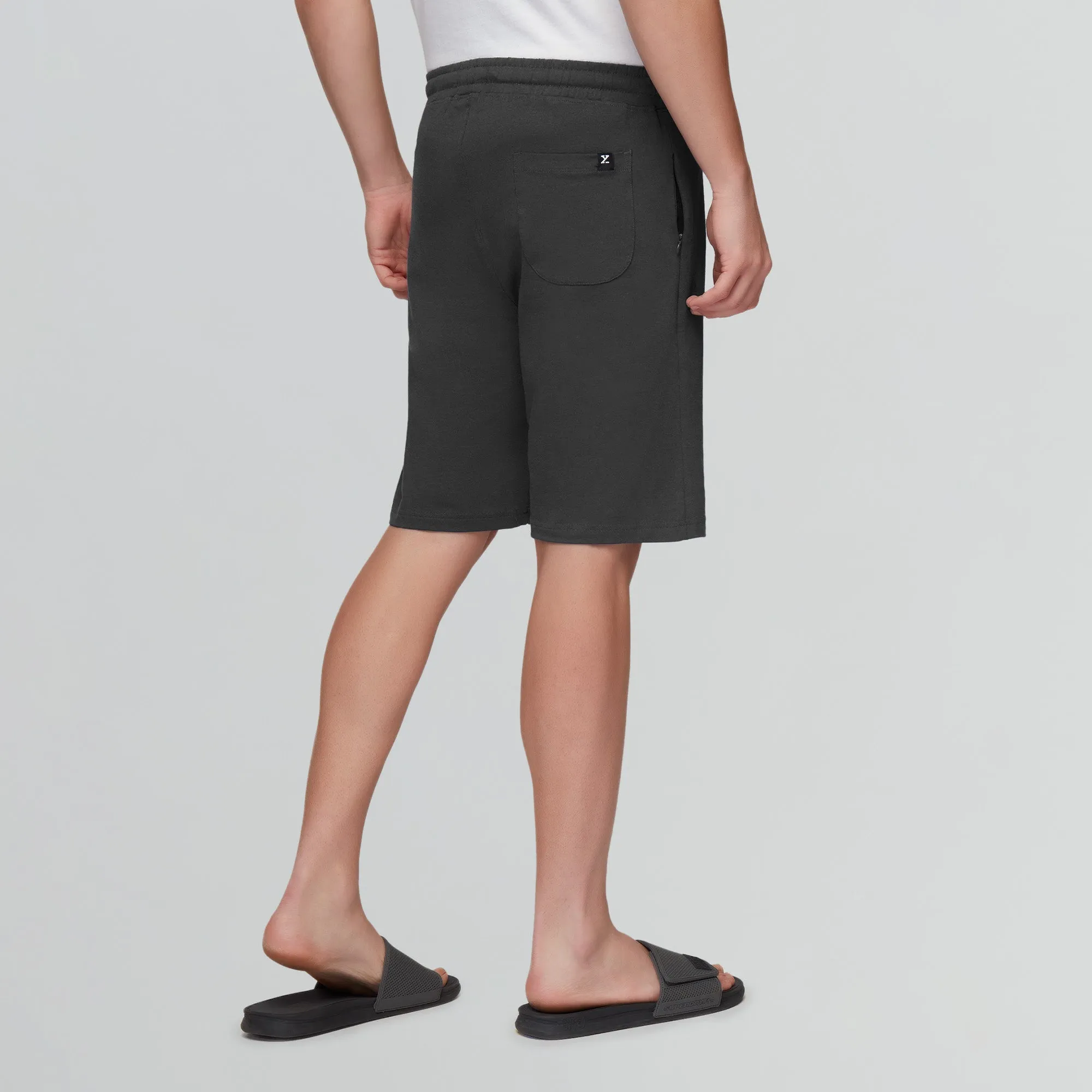 Pace Cotton Rich Shorts Graphite Grey