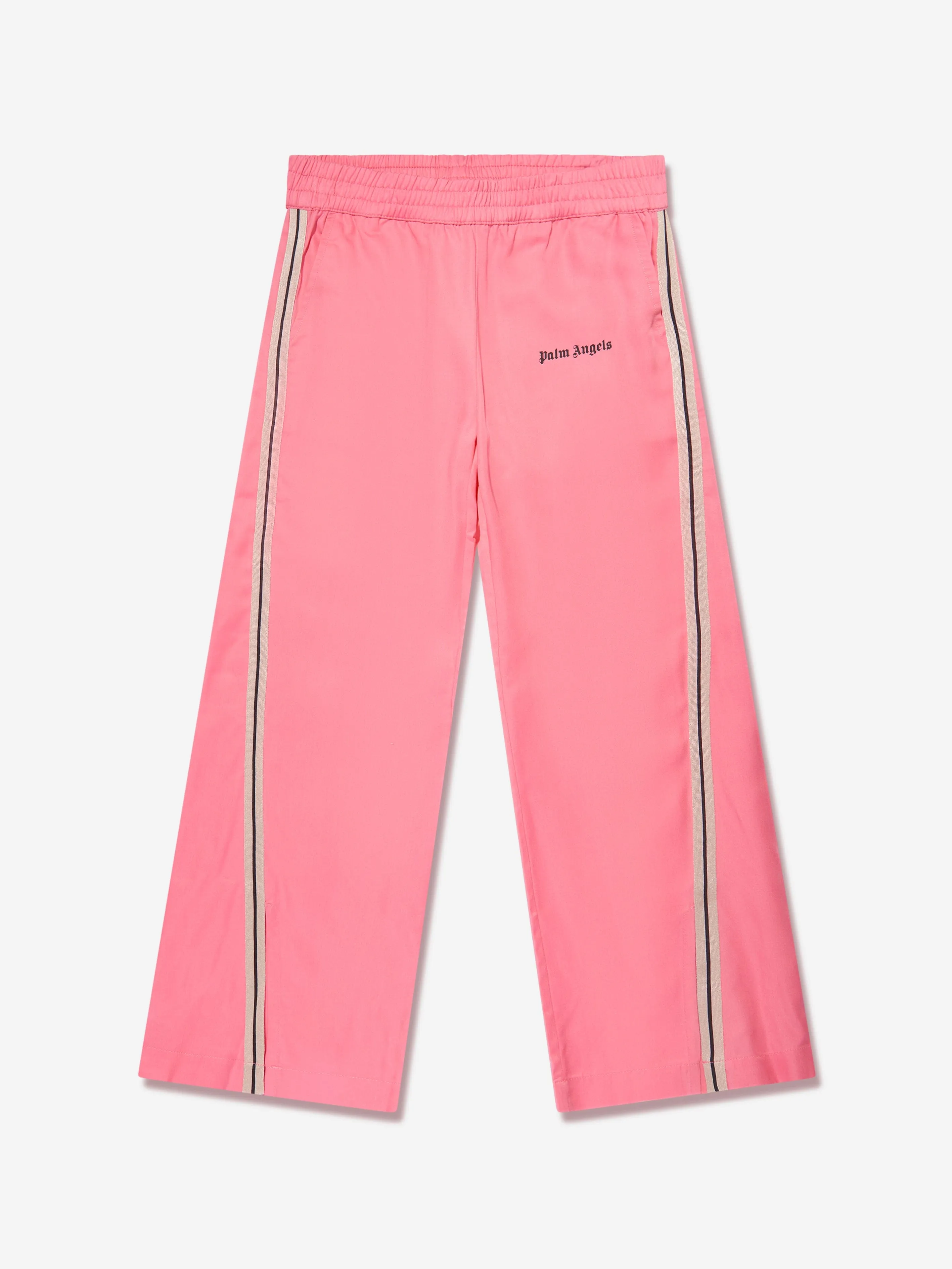 Palm Angels Girls Track Split Pants in Pink