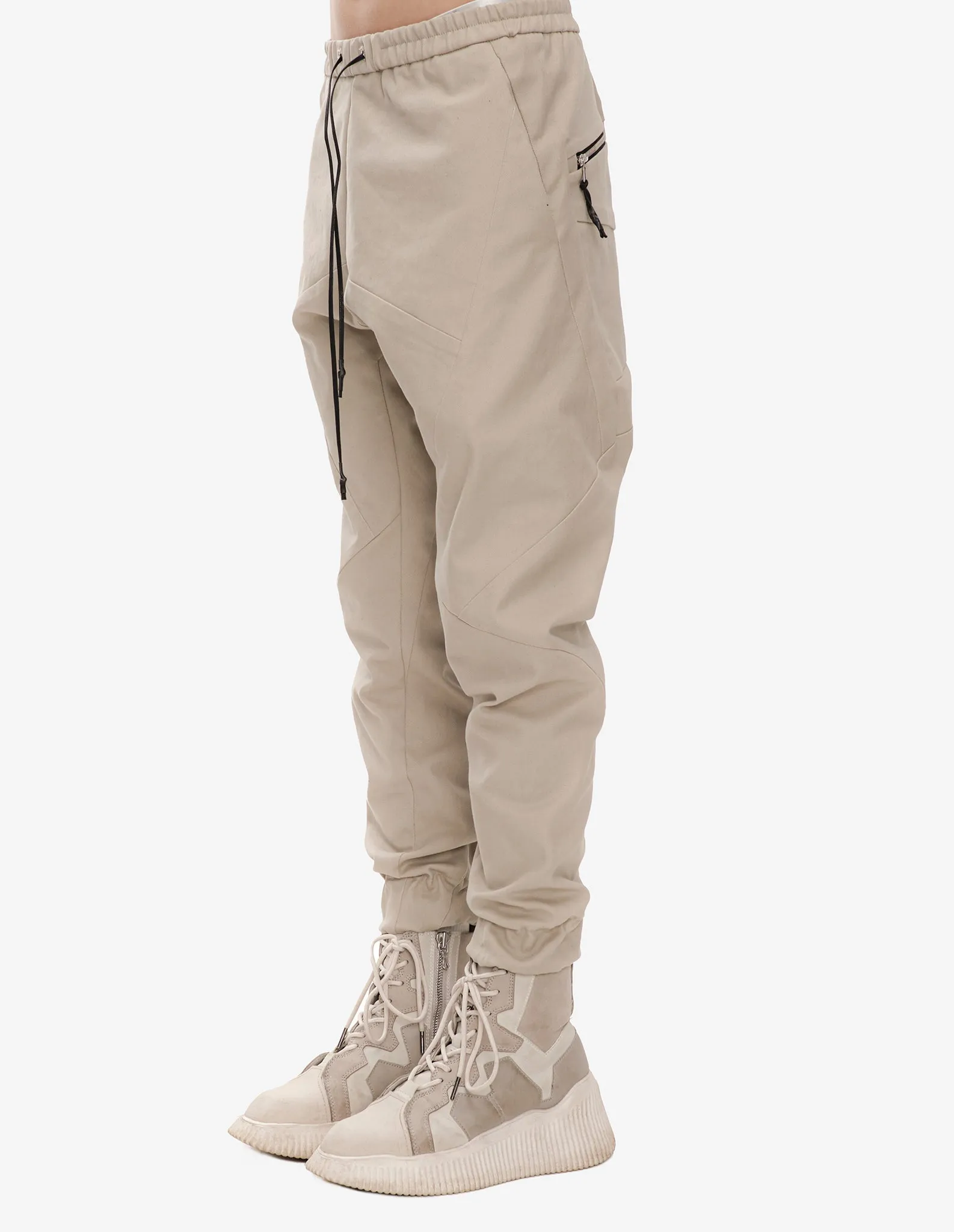 Panelled Denim Joggers