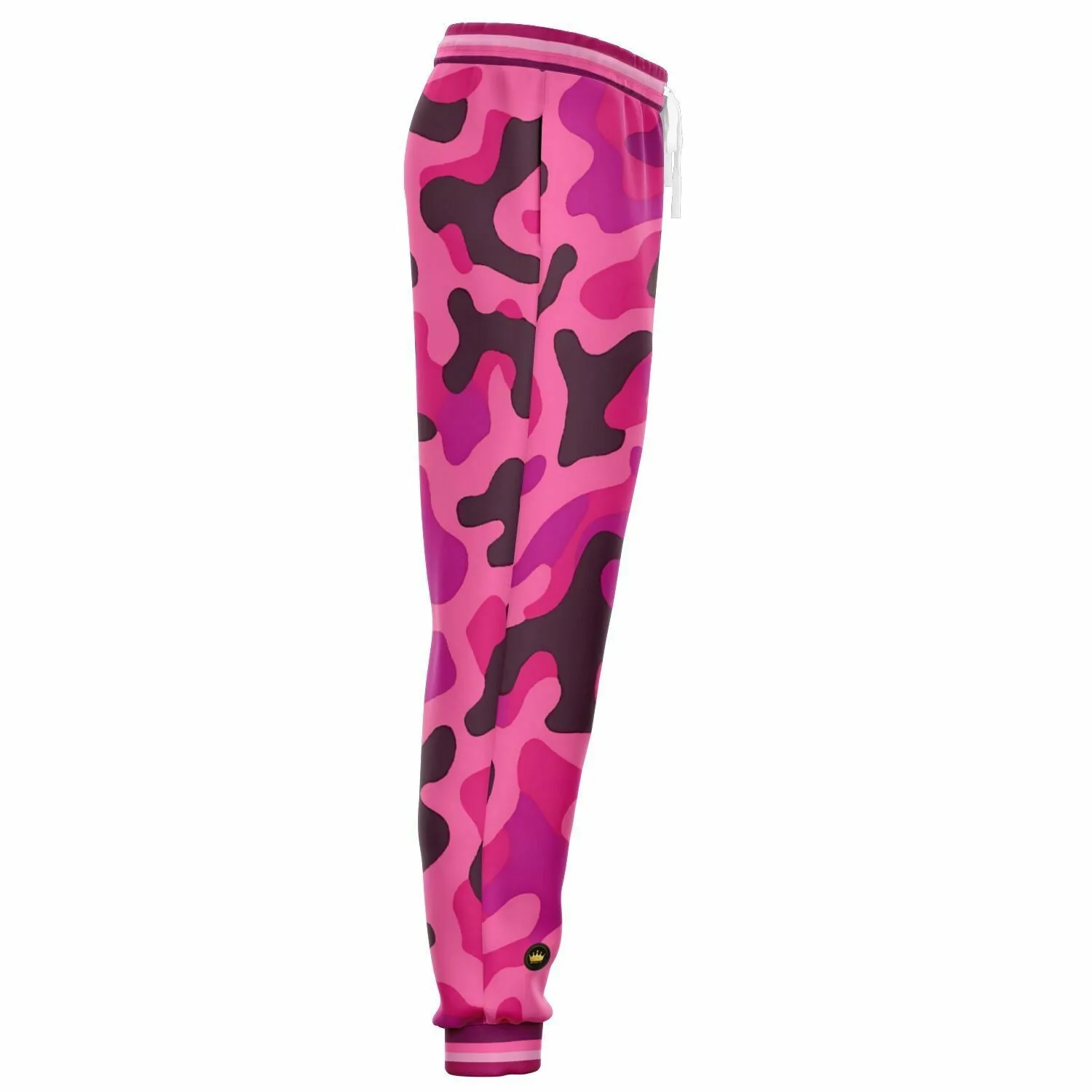 Passion Pink Abstract Camouflage Eco-Poly Unisex Joggers