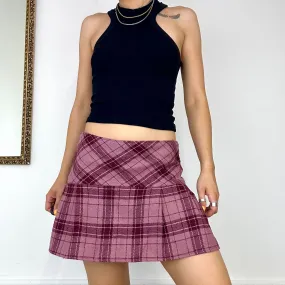 pimkie checkered mini skirt