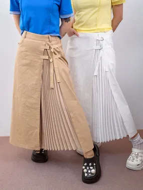 Pleated Underlayed Skirt