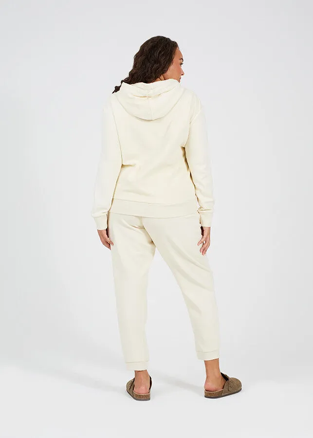 PLUS SIZE PLAIN CREAM JOGGING BOTTOMS