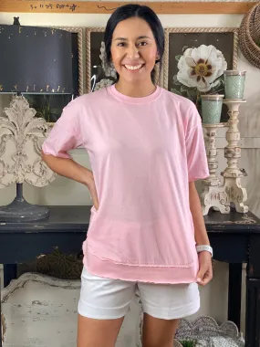 Poncho Tee - Beach Pink