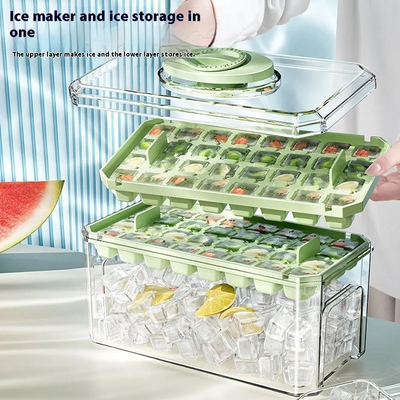 PP Material Ice Mould Quick Demould Ice Cube Tray Creative Party Bar Kitchen Freezer Cooling Drink Ice Box Silicone Molds Kitchen Gadgets