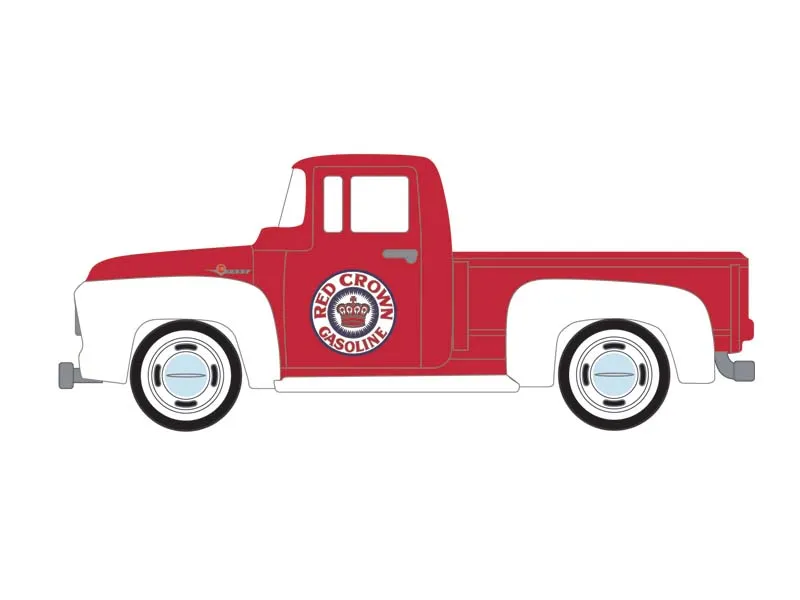 PRE-ORDER 1954 Ford F-100 - Red Crown (Blue Collar Collection Series 14) Diecast 1:64 Scale Model - Greenlight 35300A