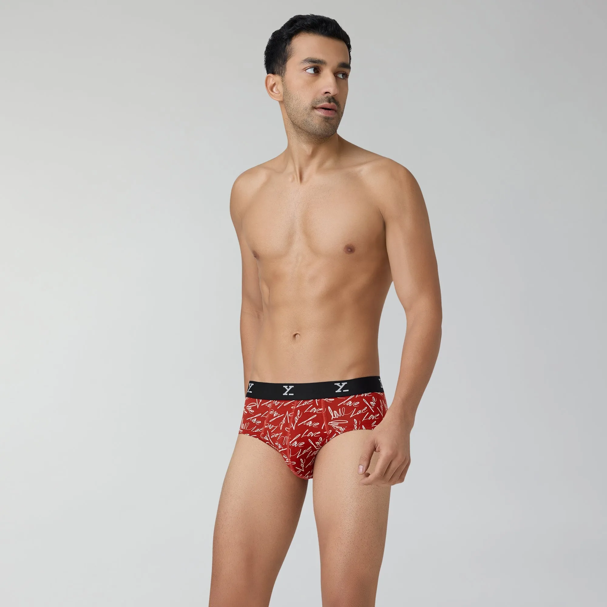 Prints For You Briefs Lovestruck Red