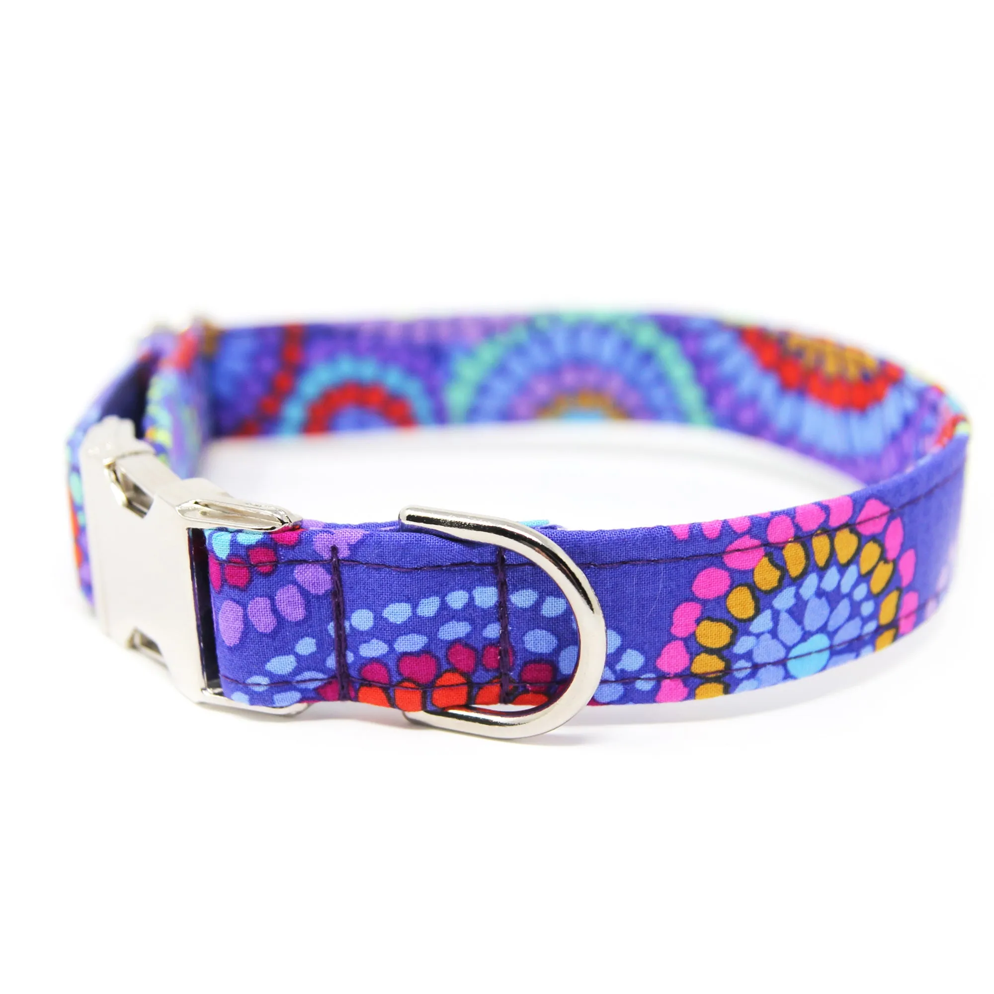 Purple Polka dot Dog Collar