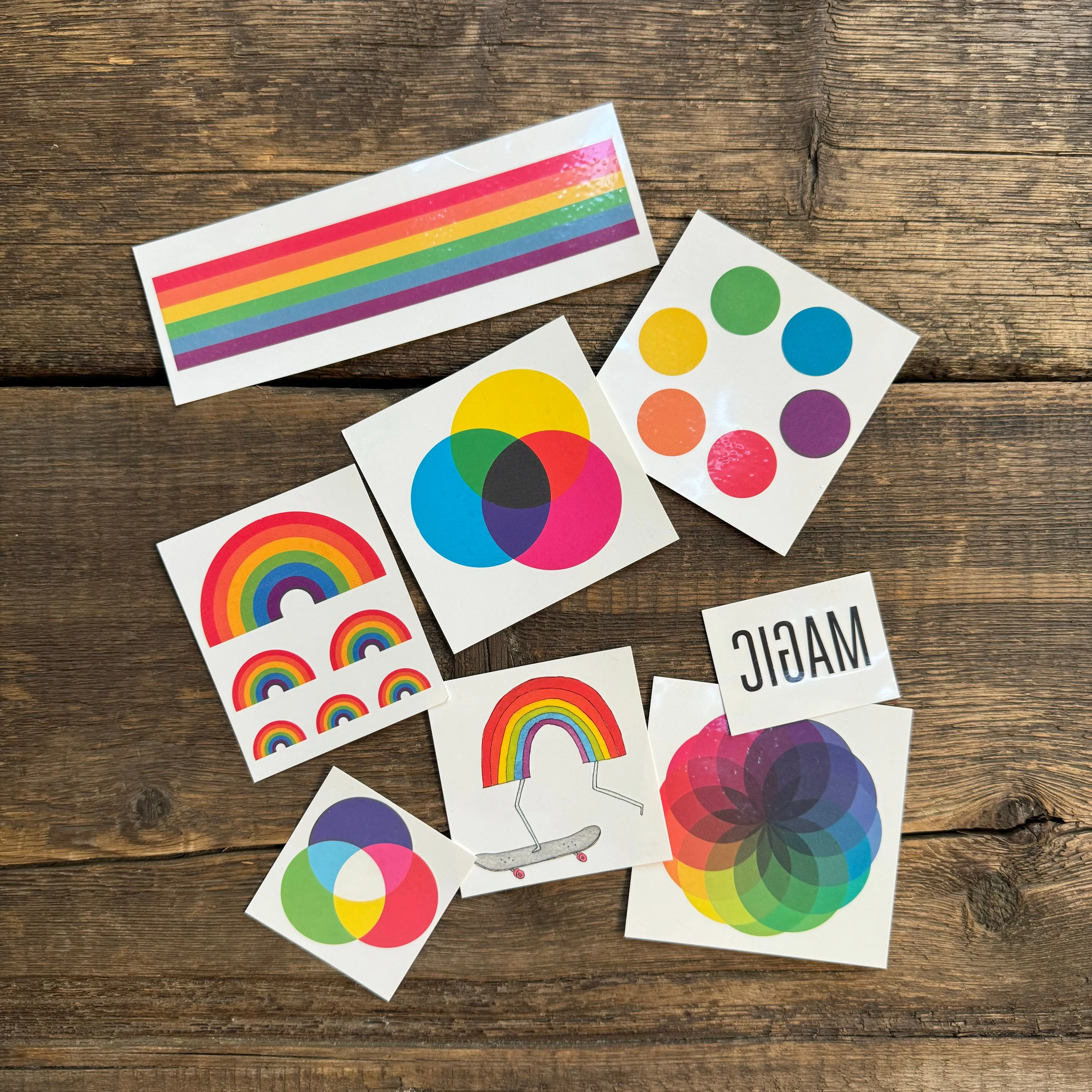 Rainbow Tattoo Set