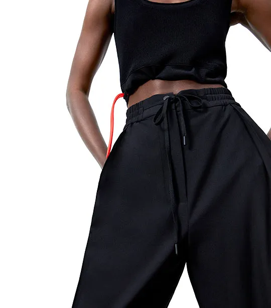 Recycled Polyester Jogger Trousers Black