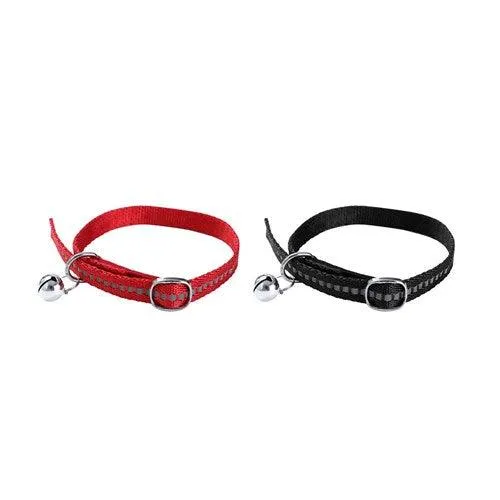 REFLECTIVE CAT COLLAR NYLON WITH BELL