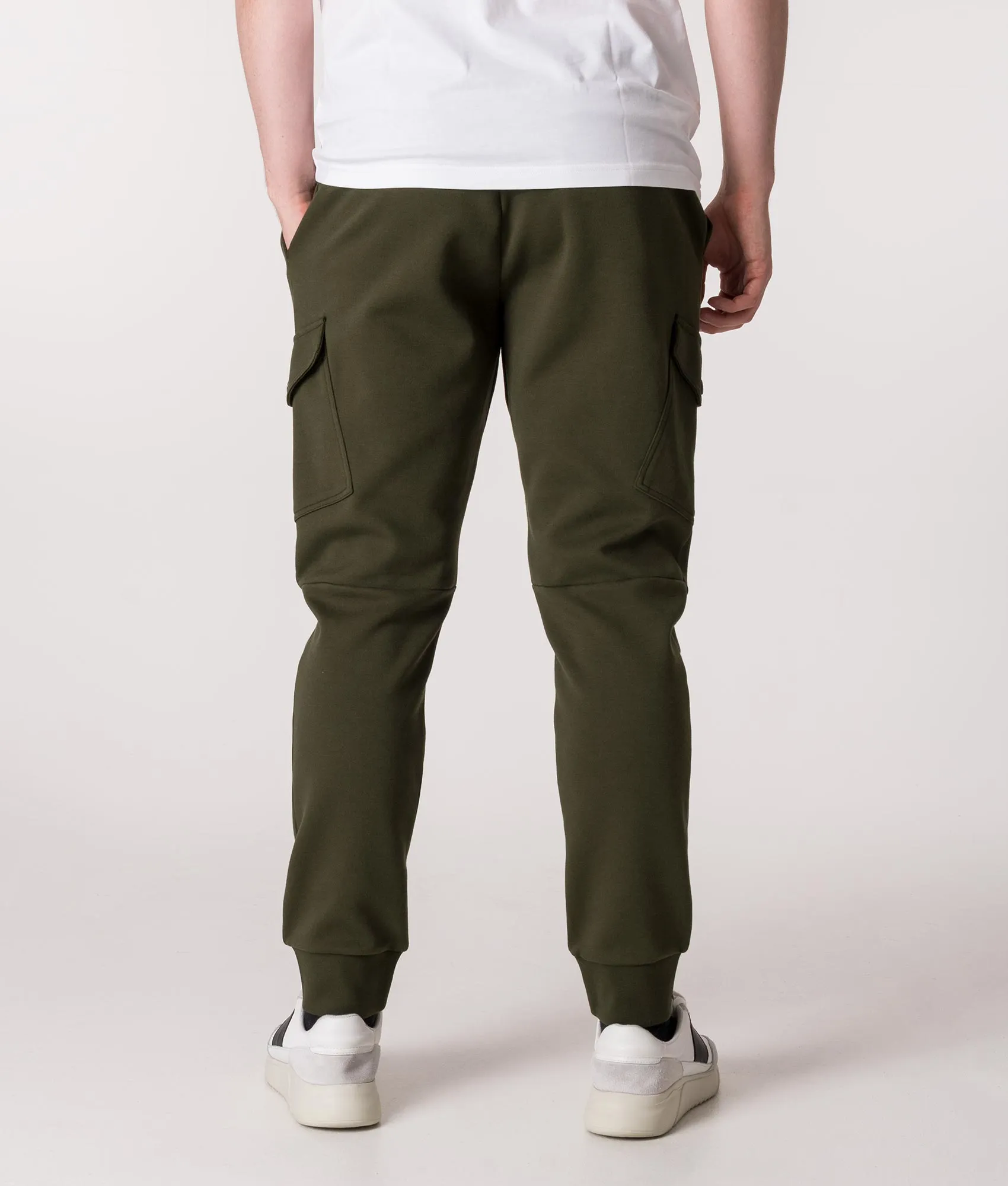 Regular Fit Double Knit Cargo Joggers