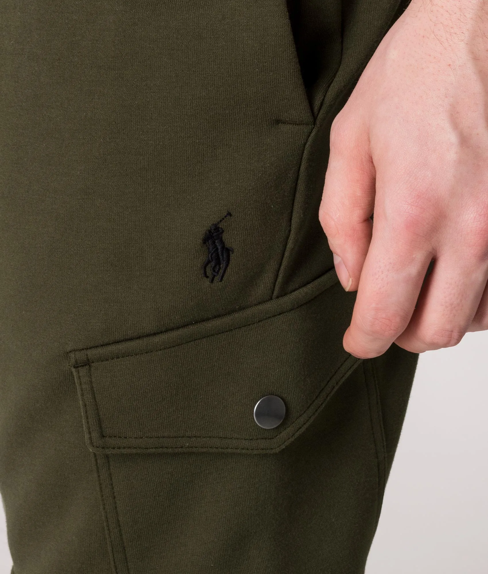 Regular Fit Double Knit Cargo Joggers