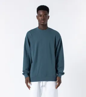 Ripped Orgo Crew Sweat Dk Aqua