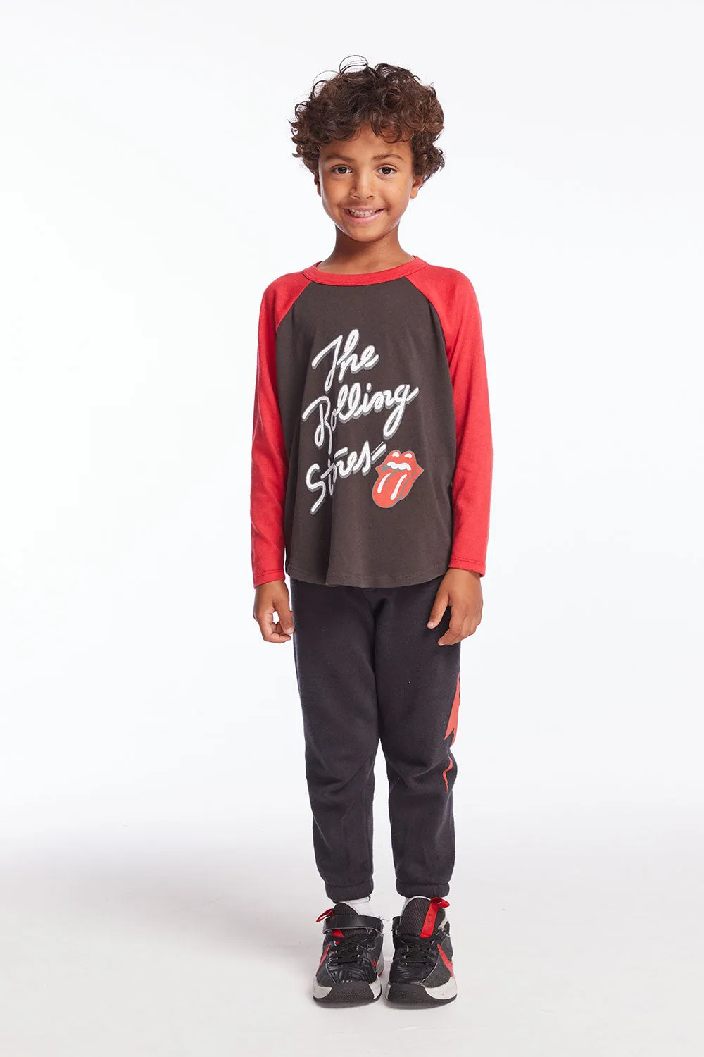 Rolling Stones Script Logo Boys Long Sleeve