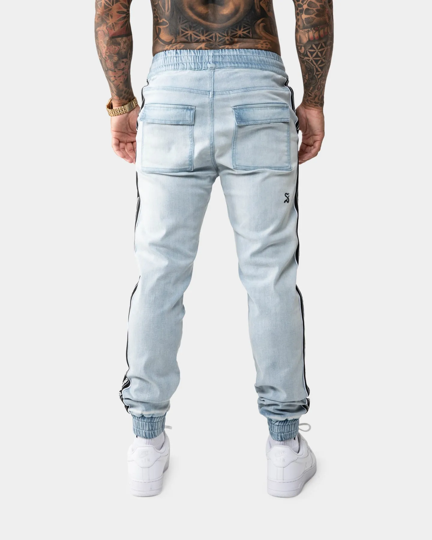 Saint Morta Coleman Denim Jogger Light Blue