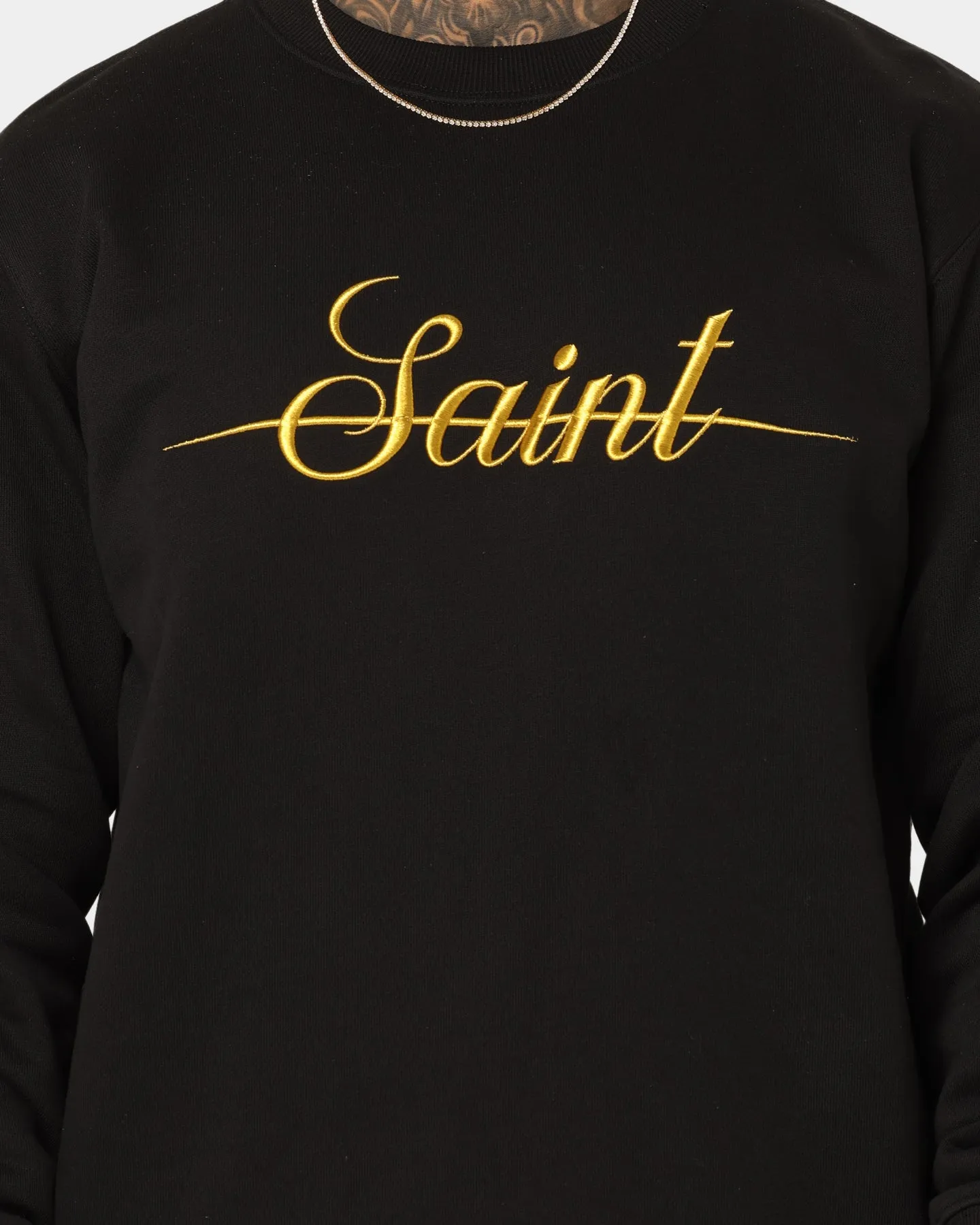 Saint Morta Saviour Crewneck Black/Gold