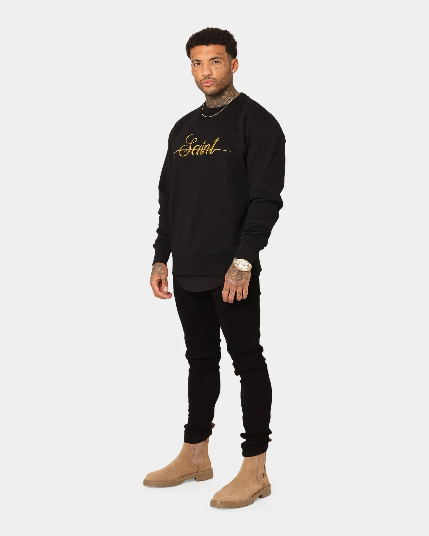 Saint Morta Saviour Crewneck Black/Gold