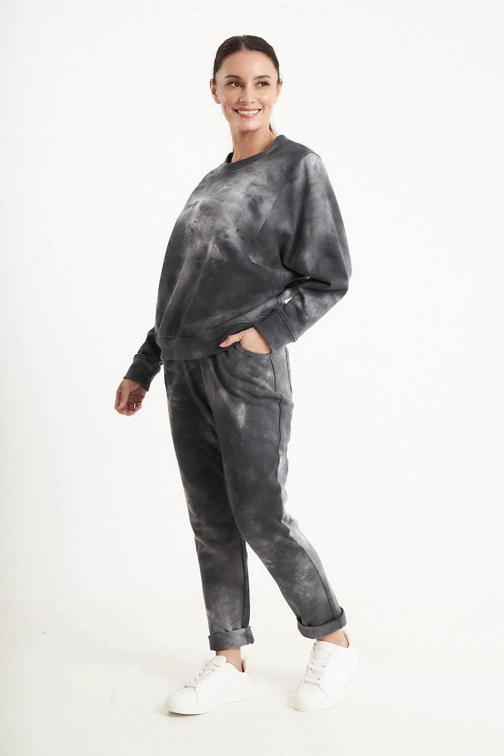 Saloos Tie-Dye Winter Lounge Tracksuit