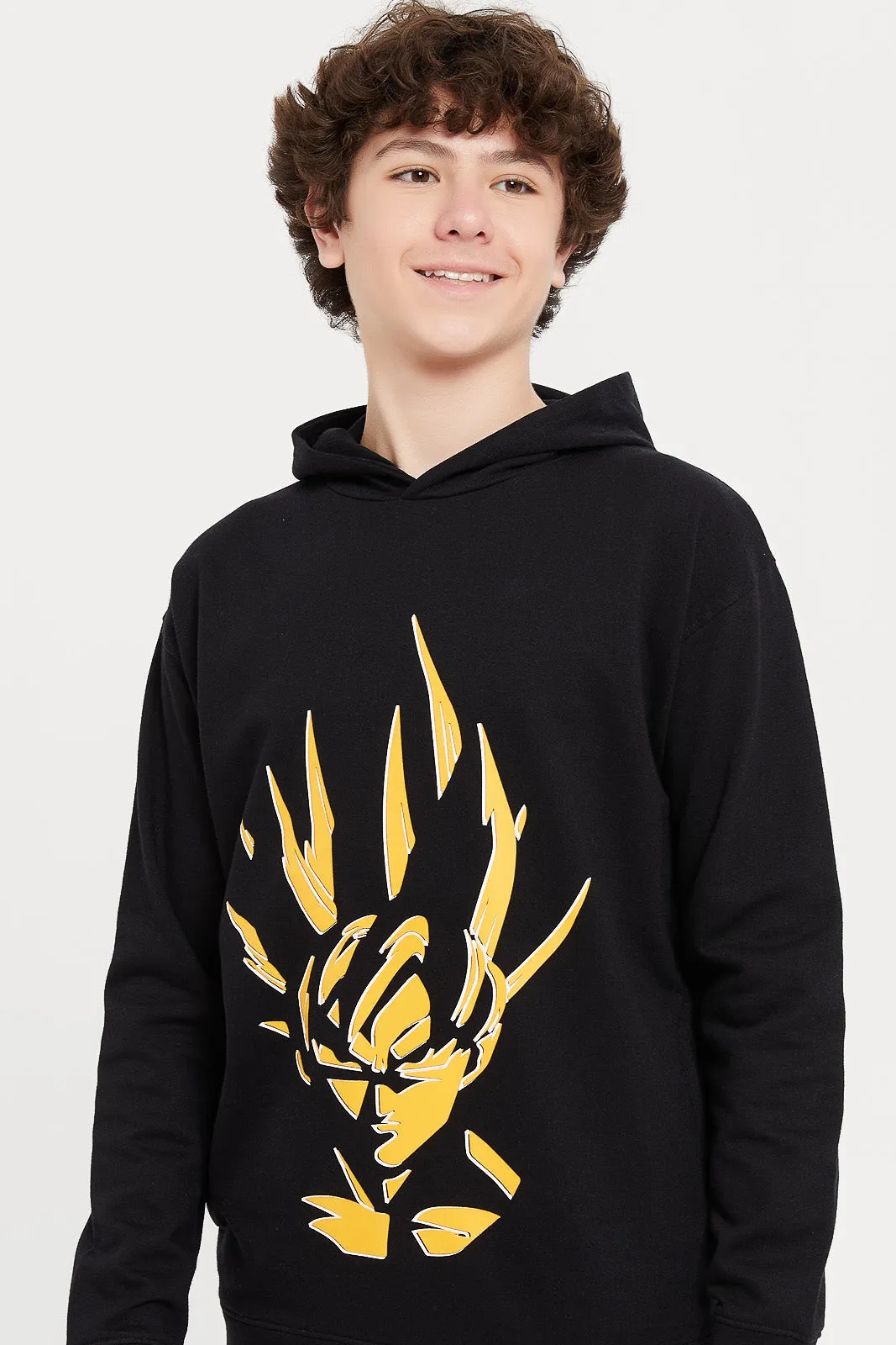 Senior Boys Black Dragon Ball Z Oversize Sweatshirt