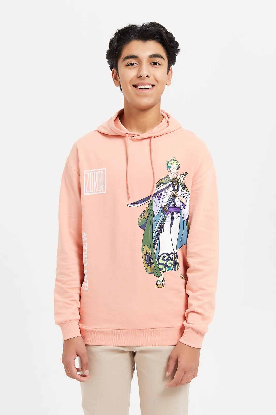 Senior Boys Coral One Piece Sweatshirt