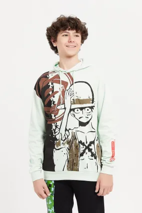 Senior Boys Mint One Piece Oversize Sweatshirt