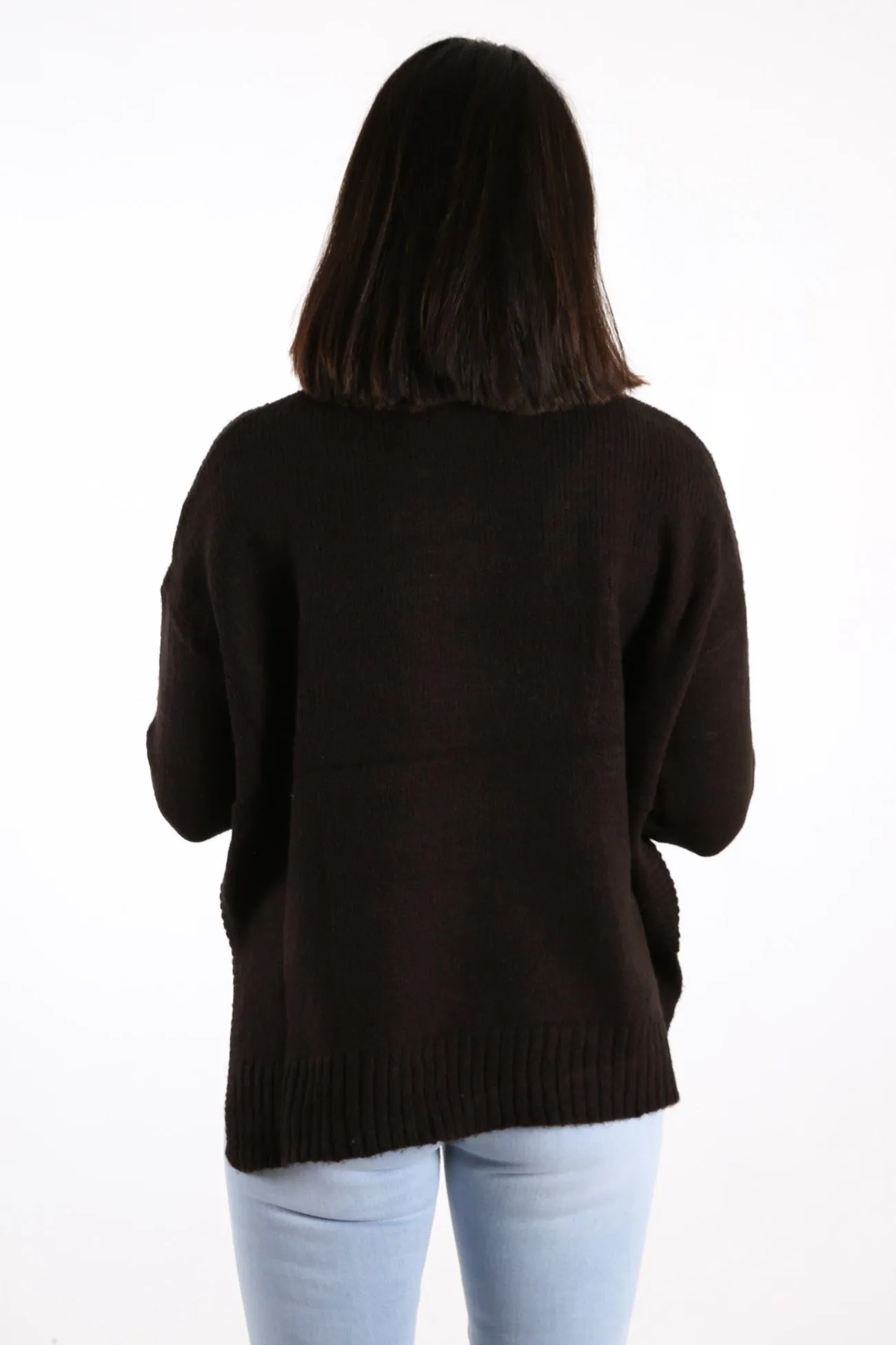 Softie Roll Neck Sweater Black