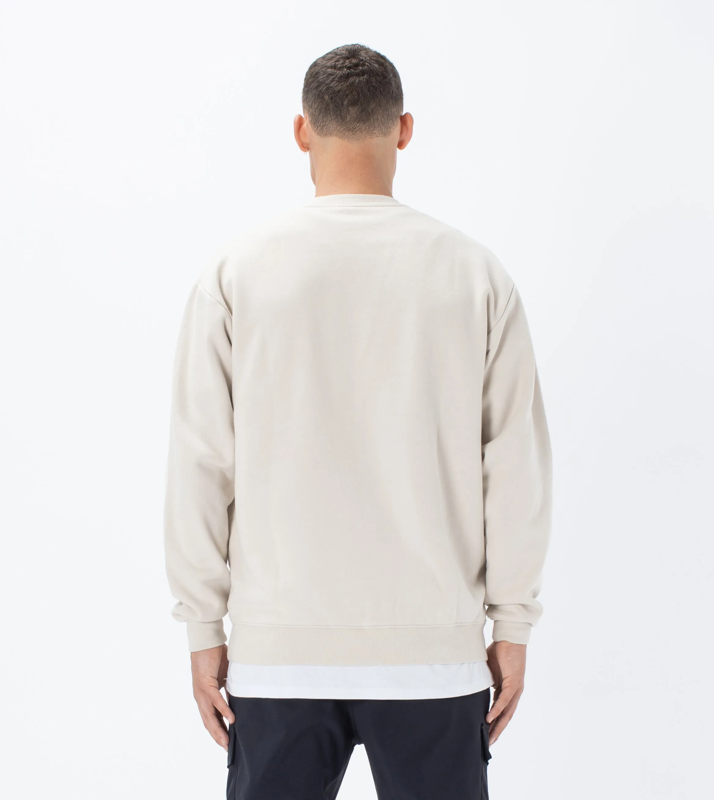 Studios Lowgo Crew Sweat Beige