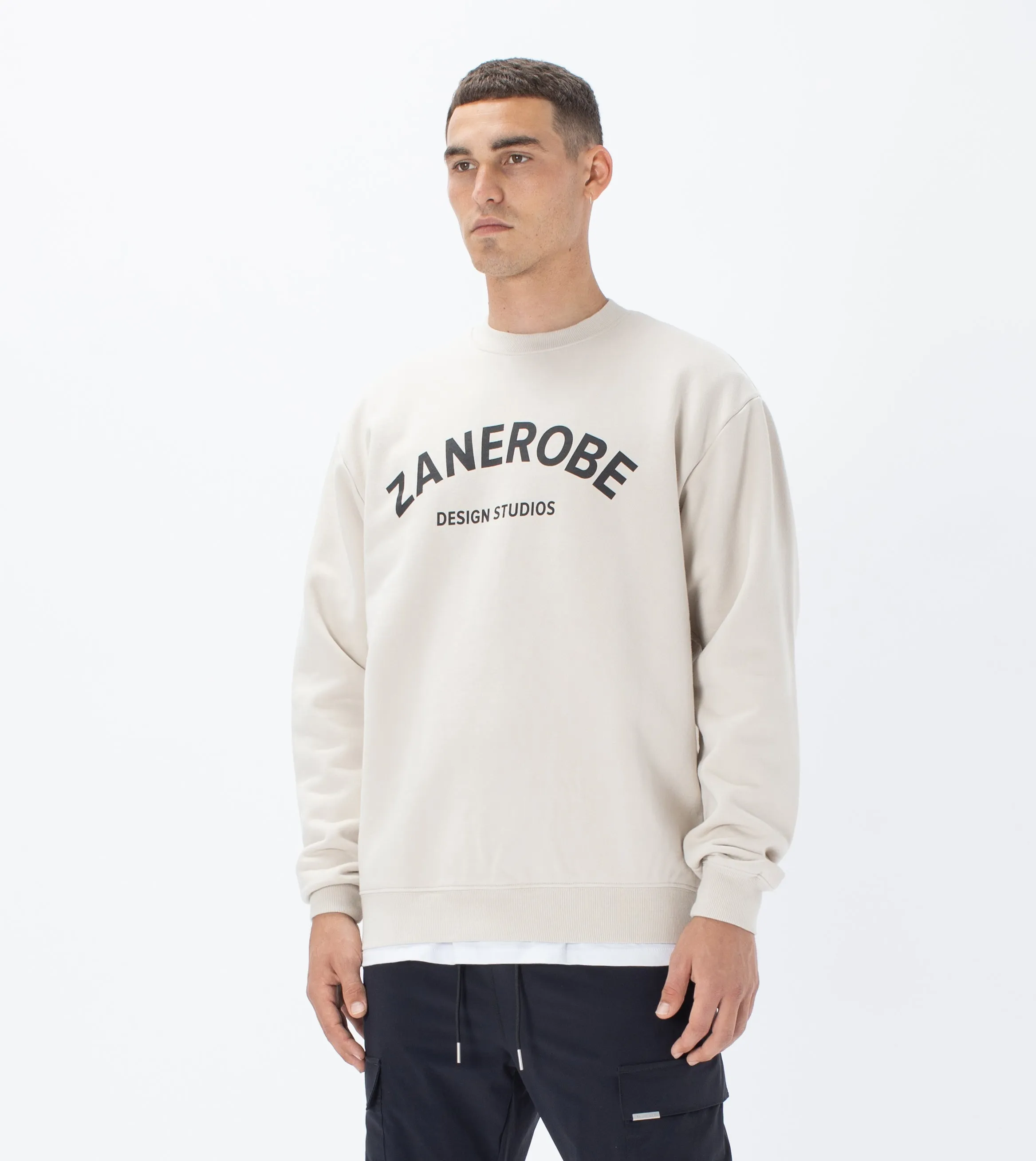 Studios Lowgo Crew Sweat Beige