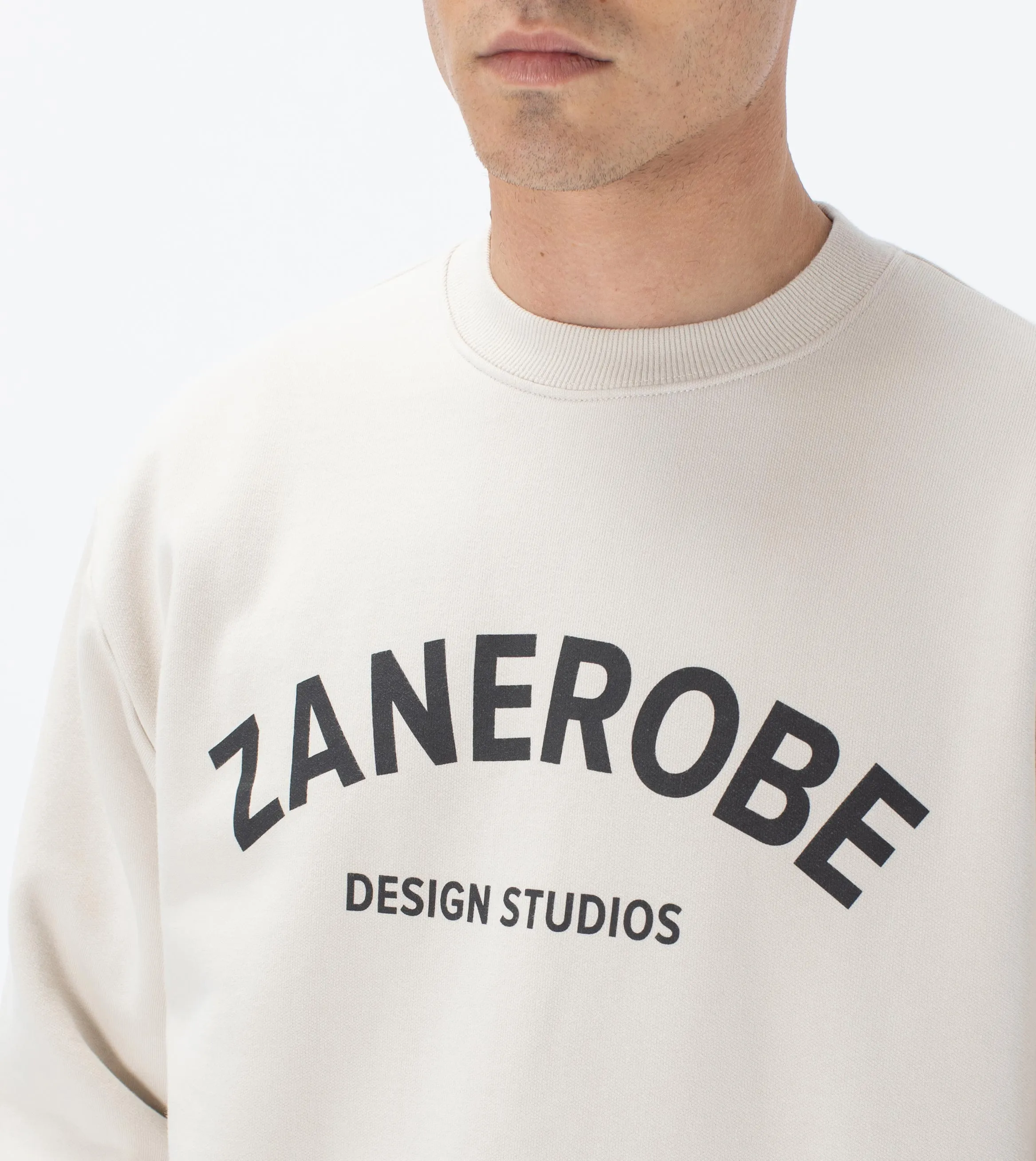 Studios Lowgo Crew Sweat Beige