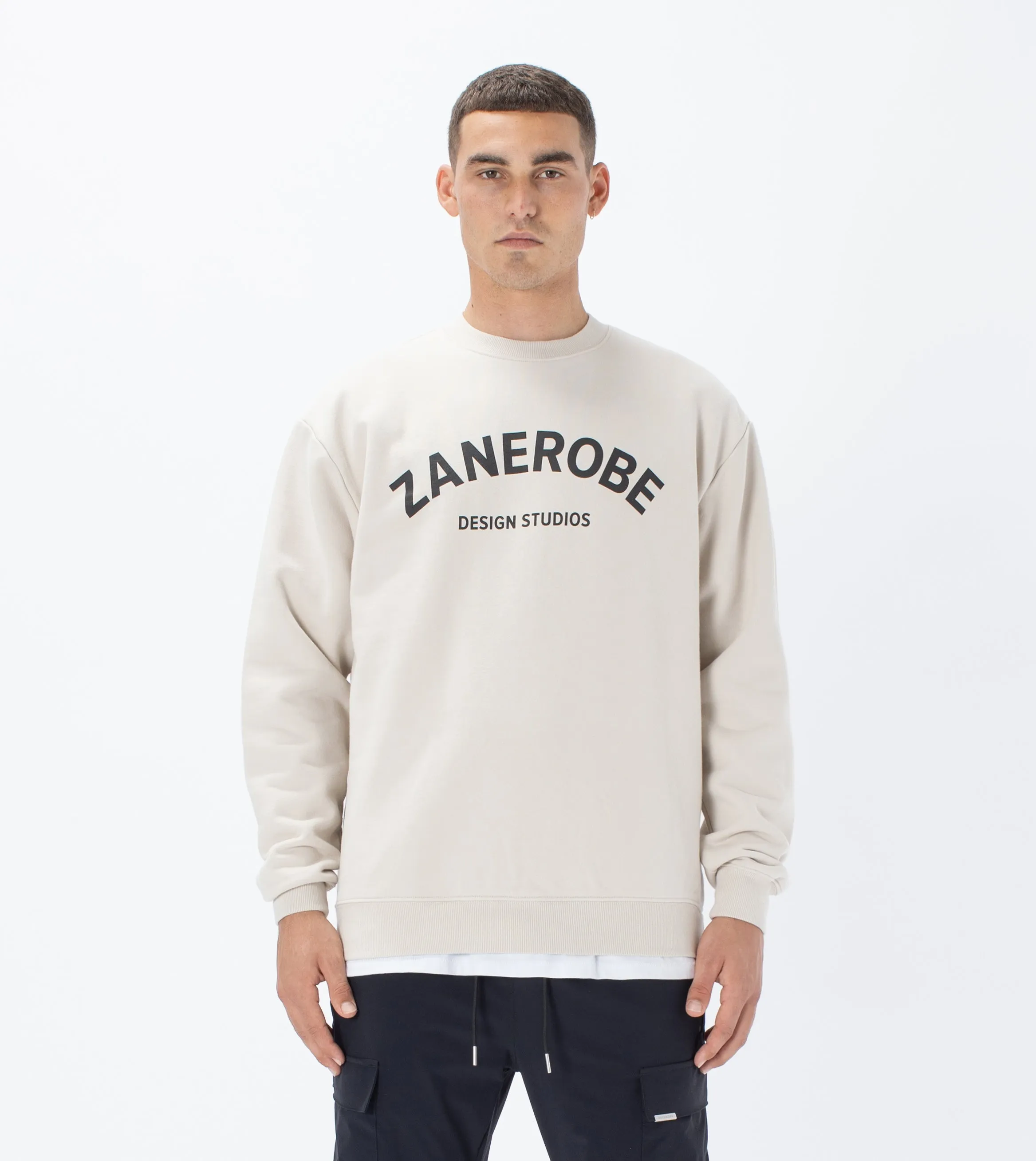 Studios Lowgo Crew Sweat Beige