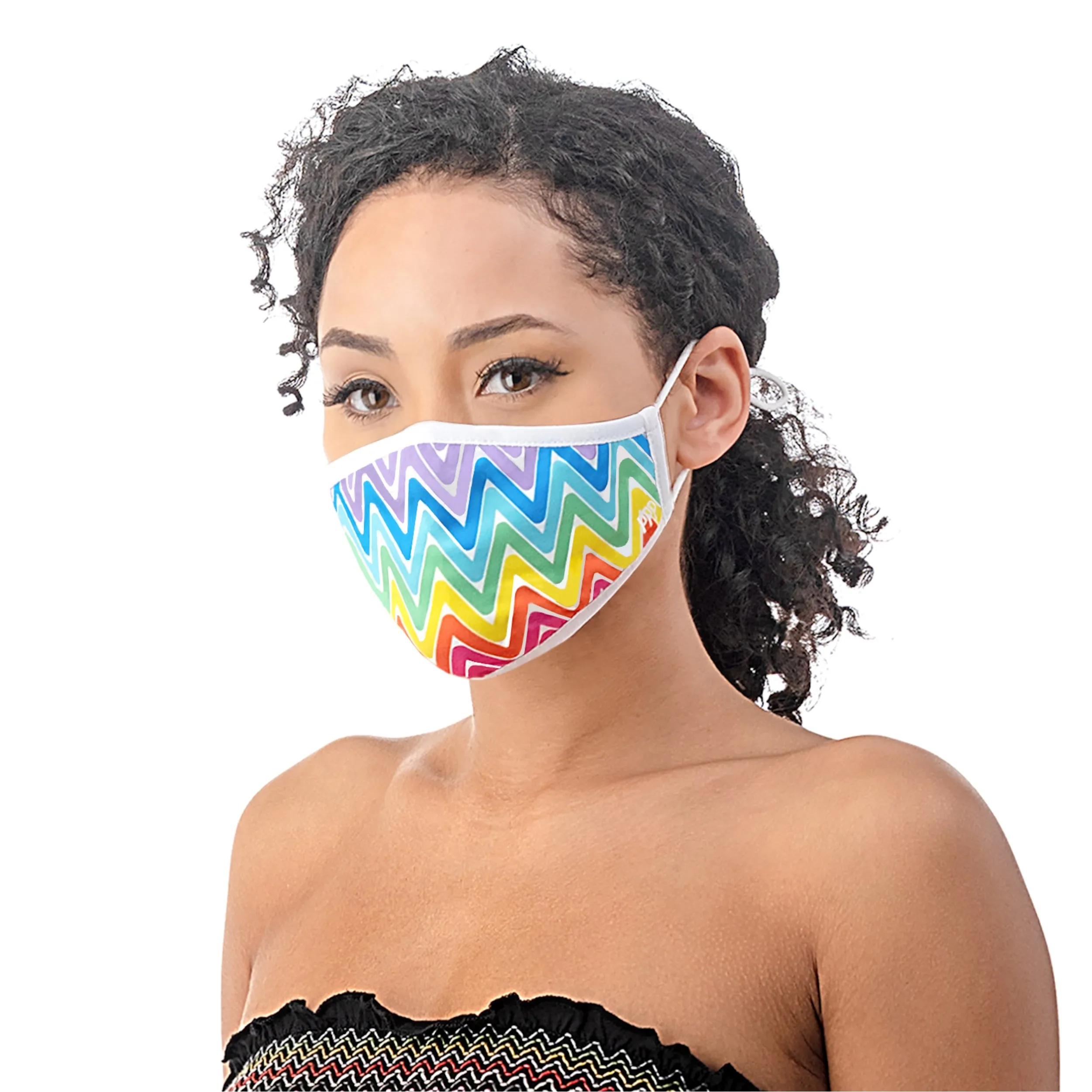 SUMMER RAINBOW PREMIUM SILVER-ION REUSABLE FACE MASK