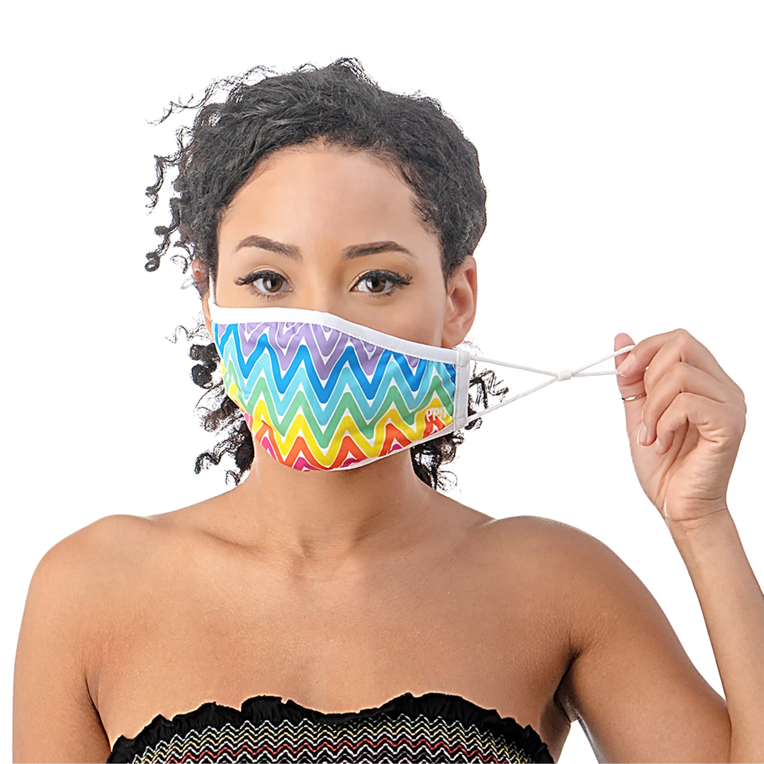 SUMMER RAINBOW PREMIUM SILVER-ION REUSABLE FACE MASK