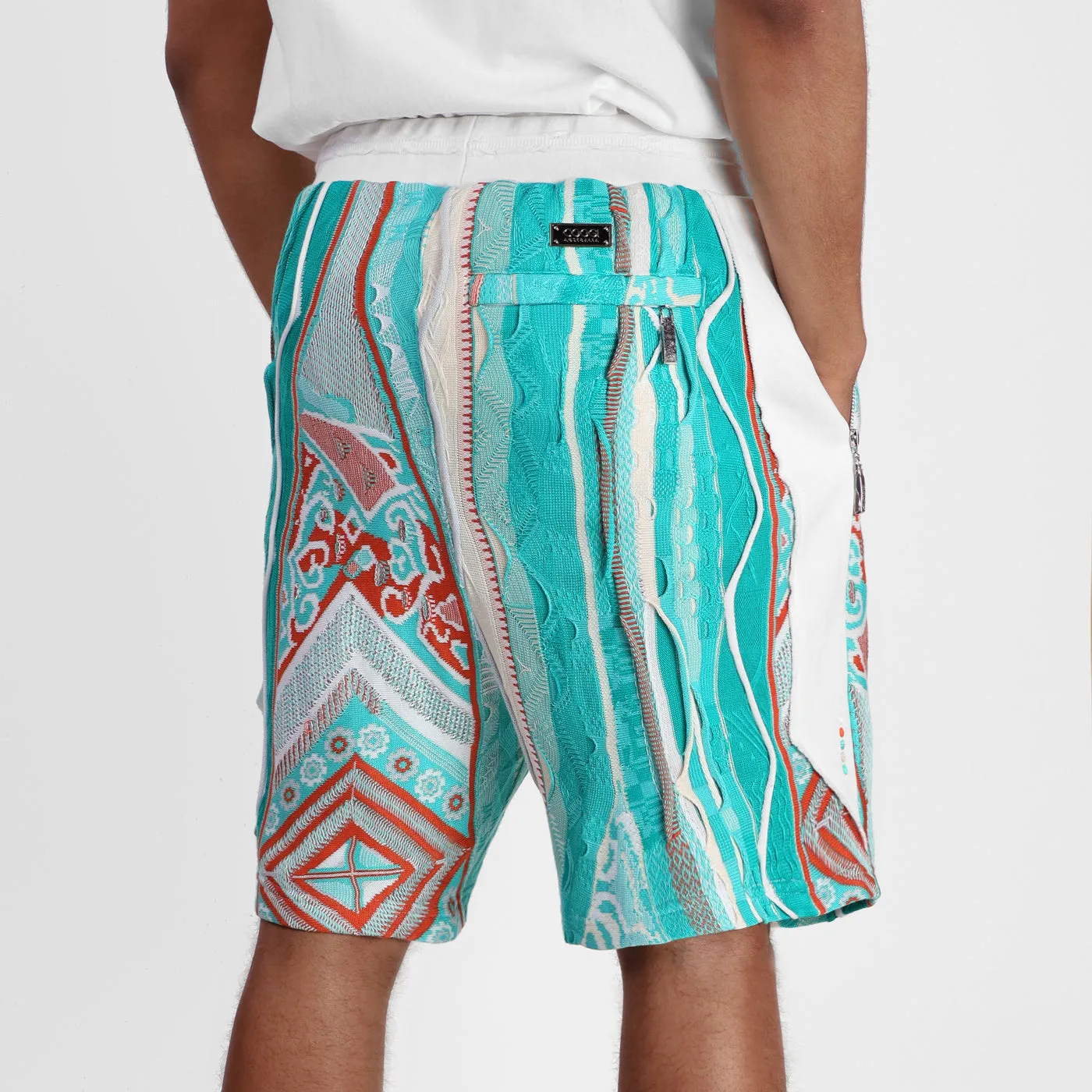 Sweater Pieced Fleece Shorts - South Beach