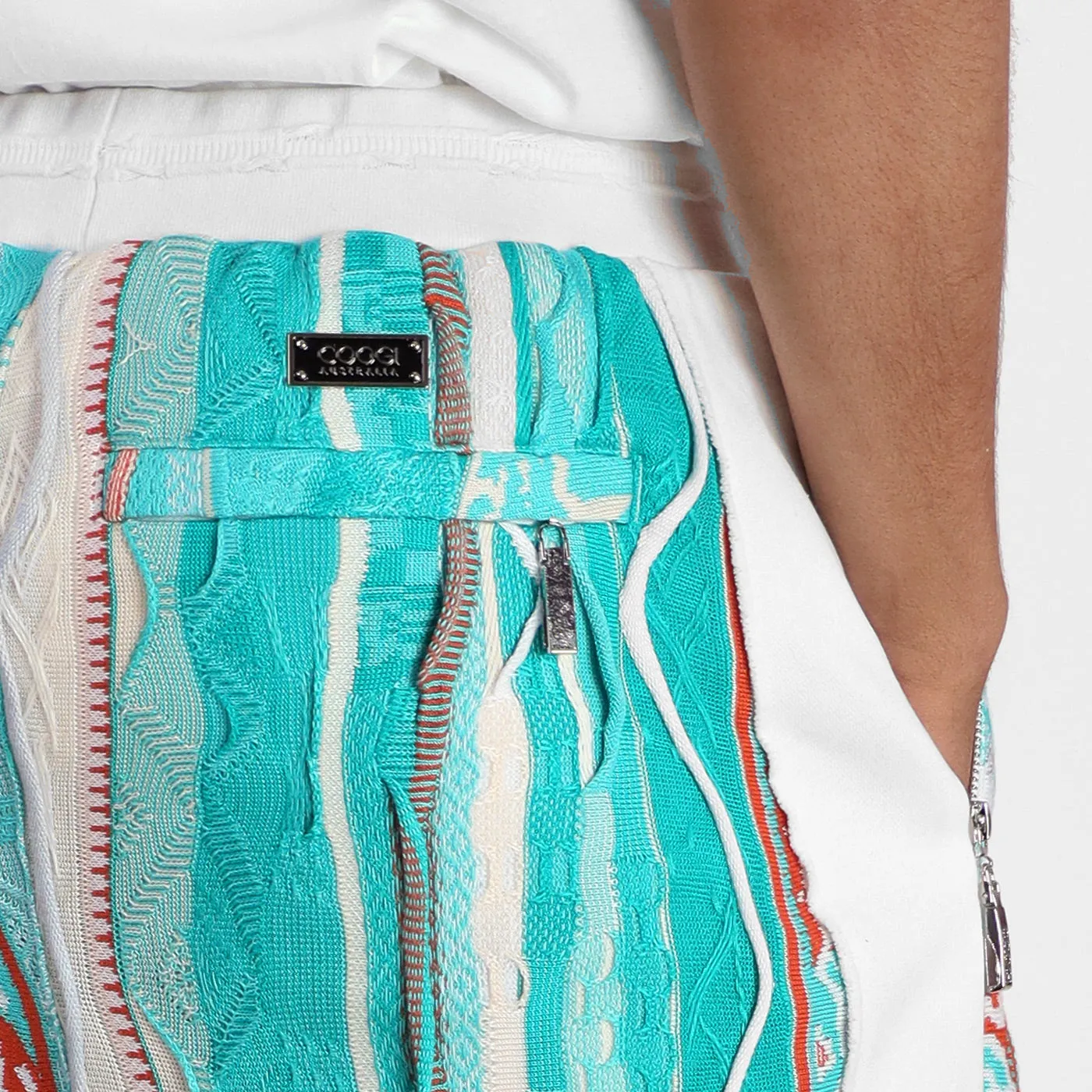 Sweater Pieced Fleece Shorts - South Beach