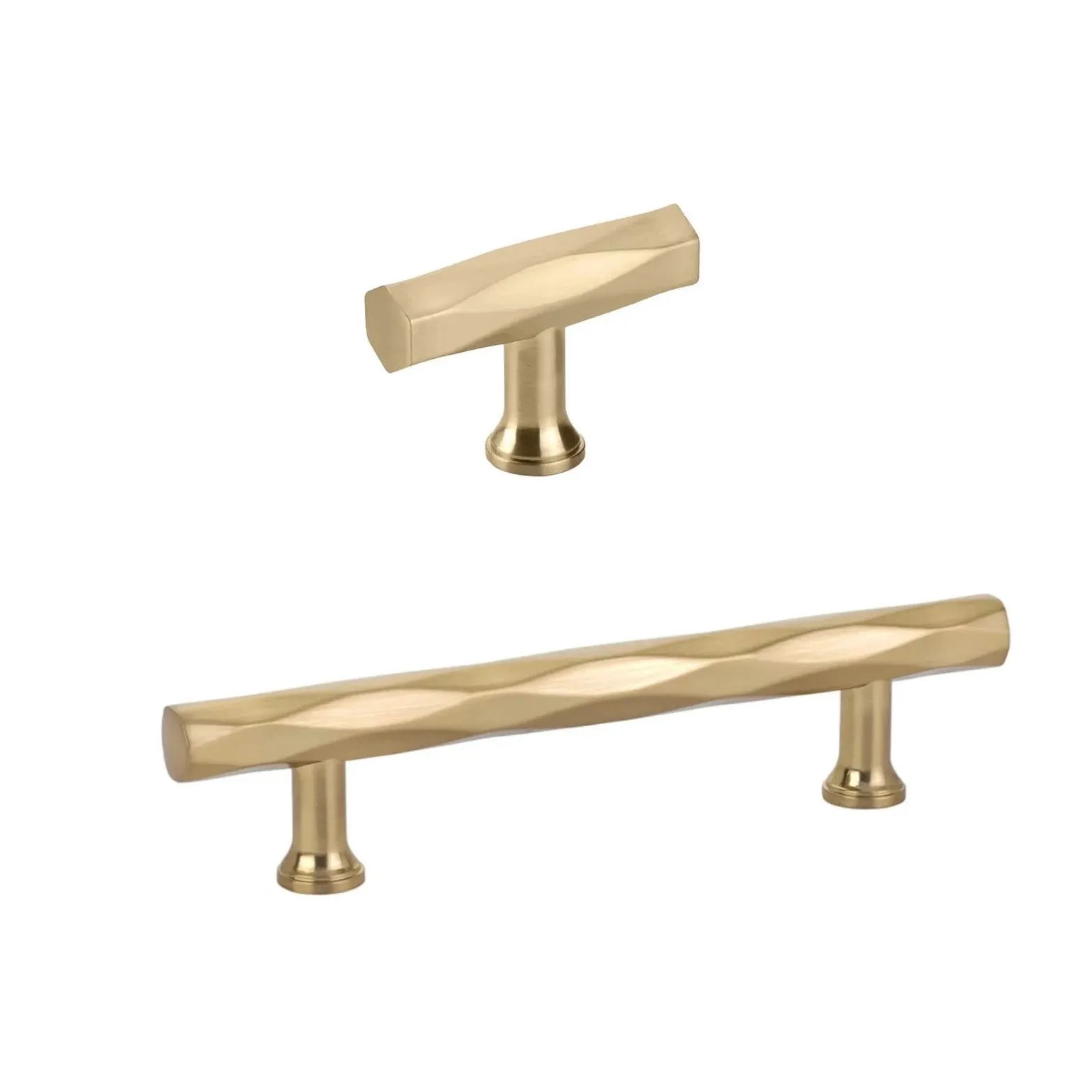 T-Bar "American Designer" Drawer Pulls in Champagne Bronze