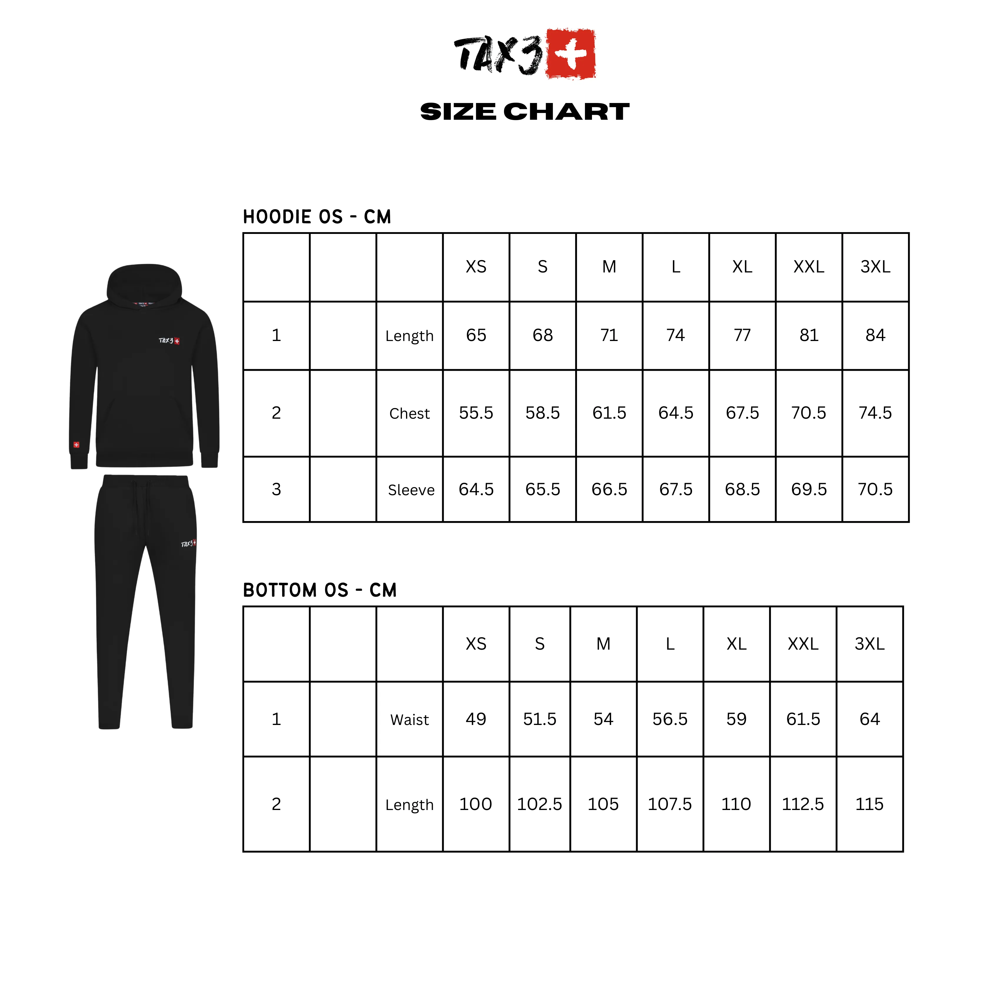 TAX3 CLASSIC OS TRACKSUIT - BLACK