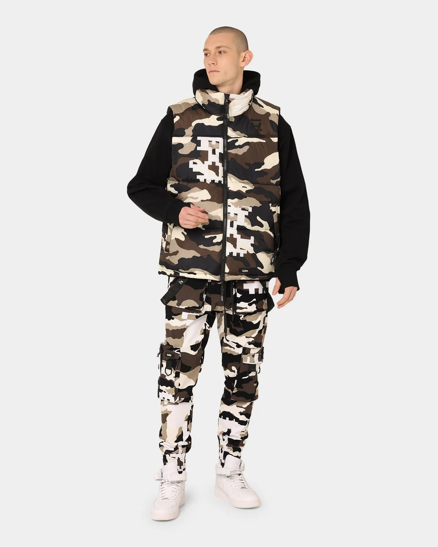 The Anti Order Dead Pixel Elite Joggers Brown/White/Black Camo