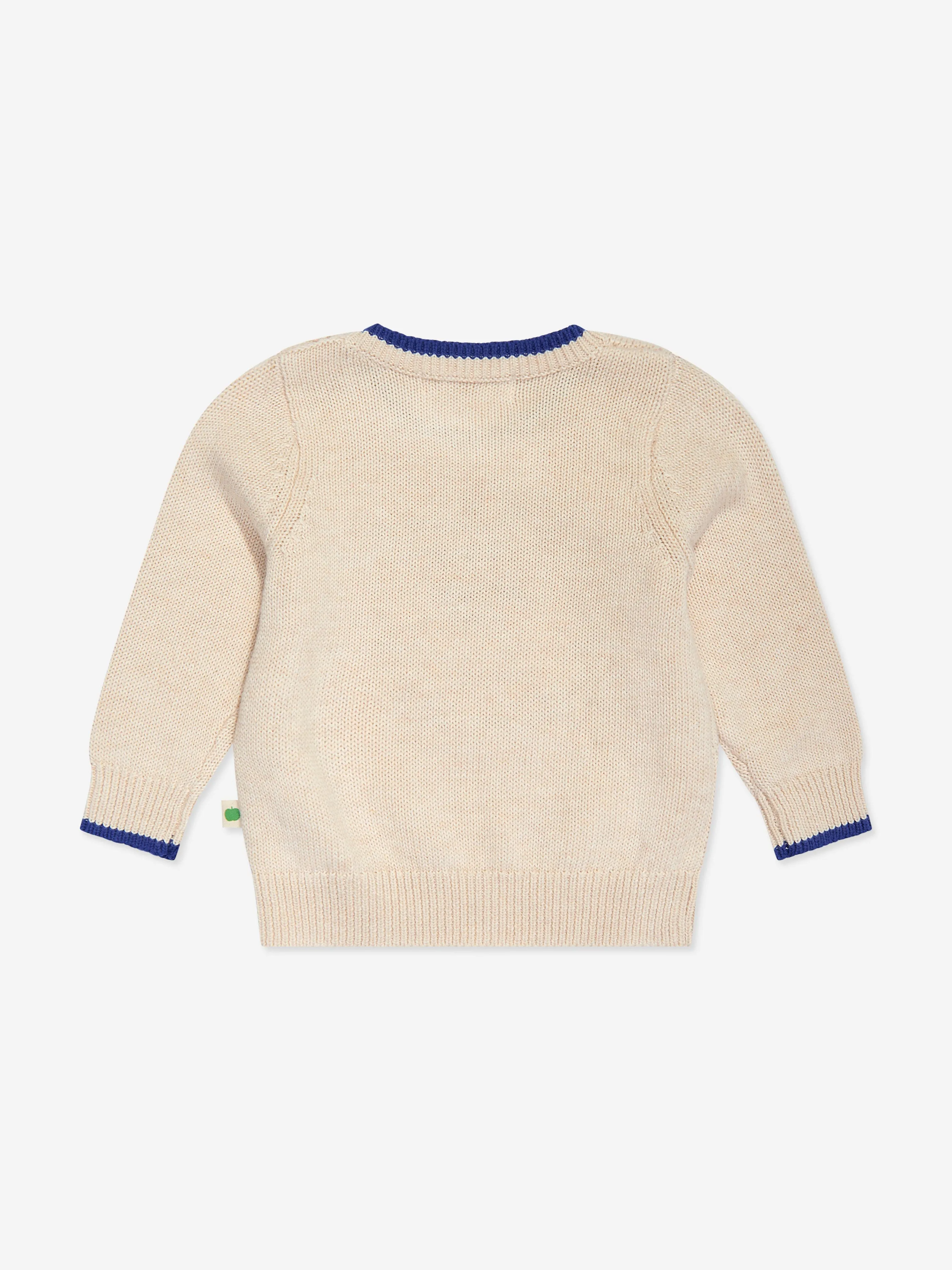 The Bonnie Mob Boys Blackberry Knit Jumper in Ivory